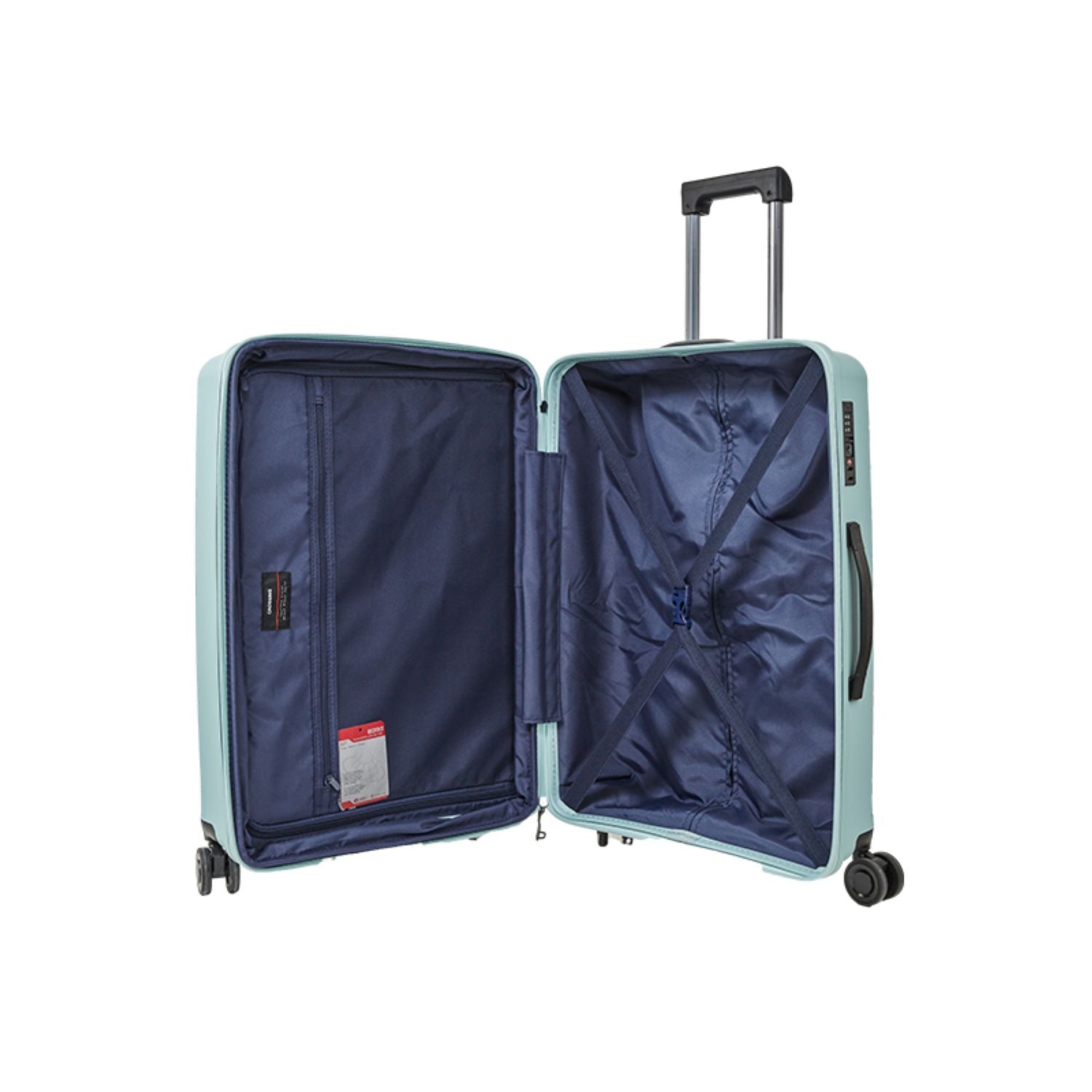 Crossing Supra Polypropylene Expandable 24" Medium Luggage Spinner - Blue