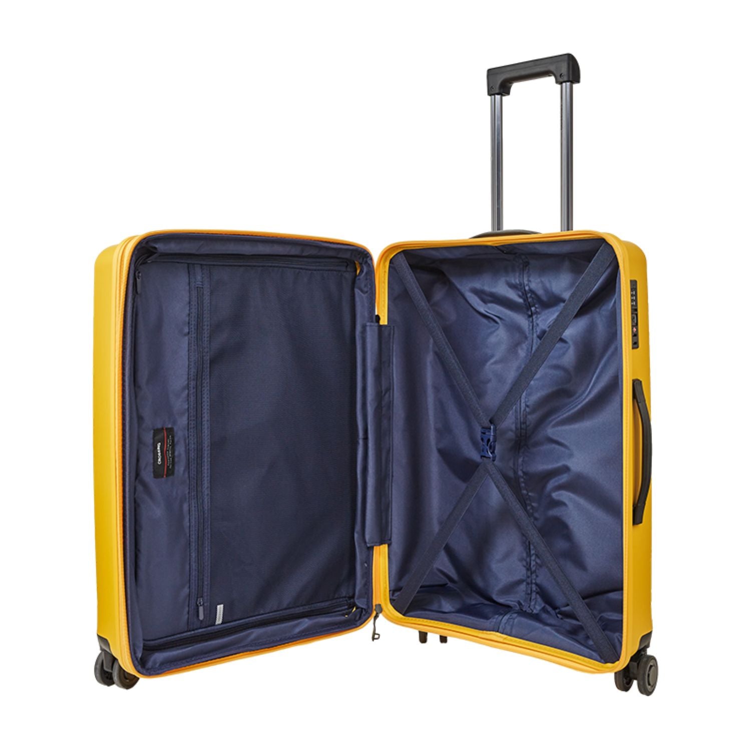 Crossing Supra Polypropylene Expandable 24" Medium Luggage Spinner - Yellow