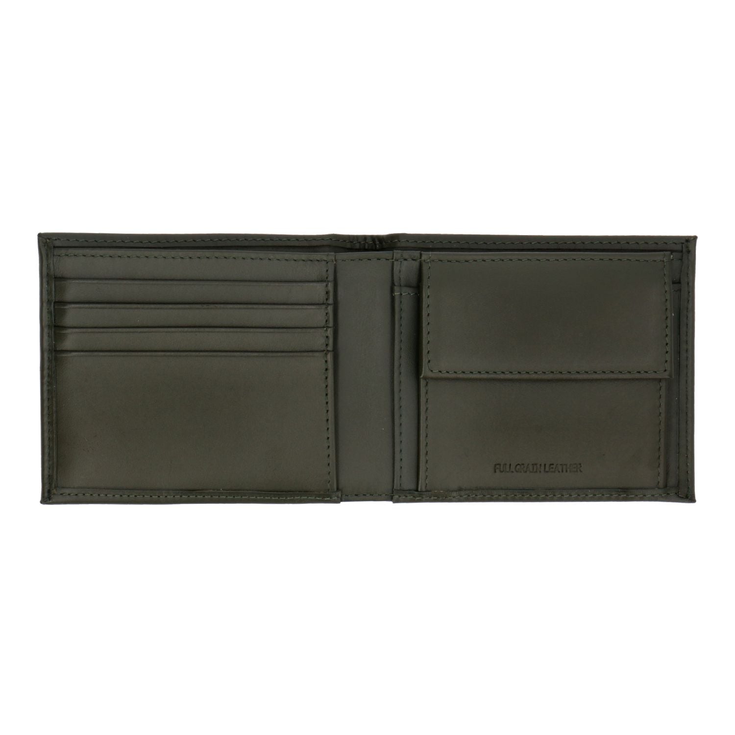 Crossing Sydney Bi-Fold Leather Wallet [12 Card Slots] Rfid - Khaki
