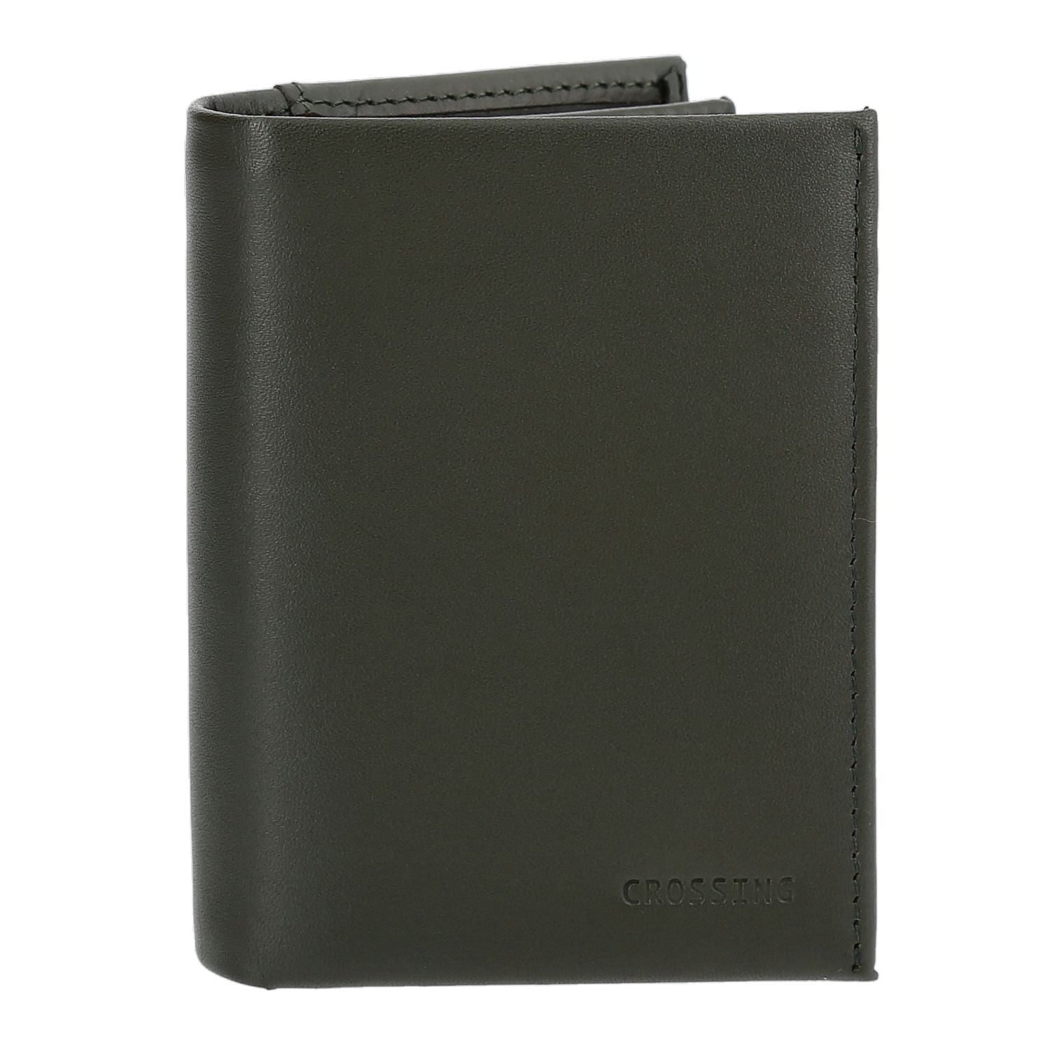 Crossing Sydney Short Leather Wallet With Coin Pouch Rfid - Khaki