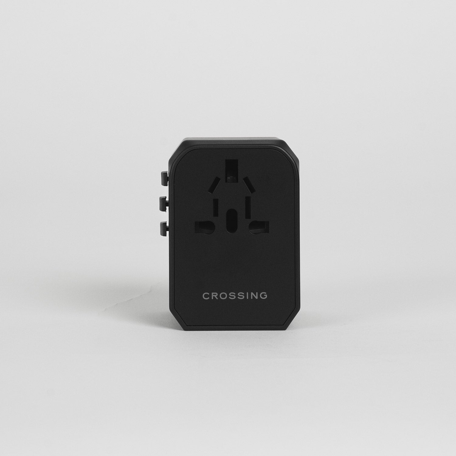 Crossing World Travel Adaptor with 4 X USB and 1 X USB-C - Black