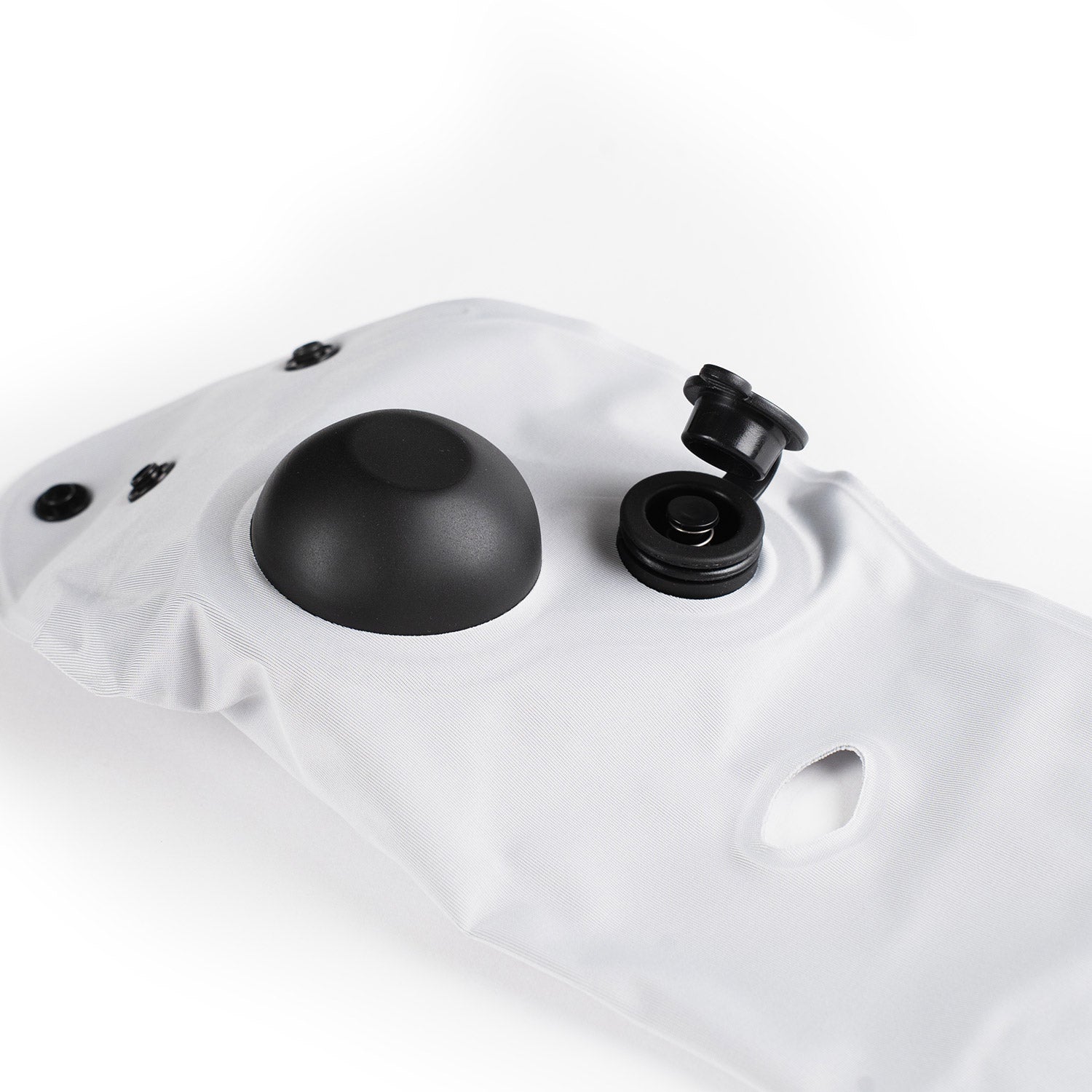 Crossing Inflatable Air Pump Neck Travel Pillow - Grey