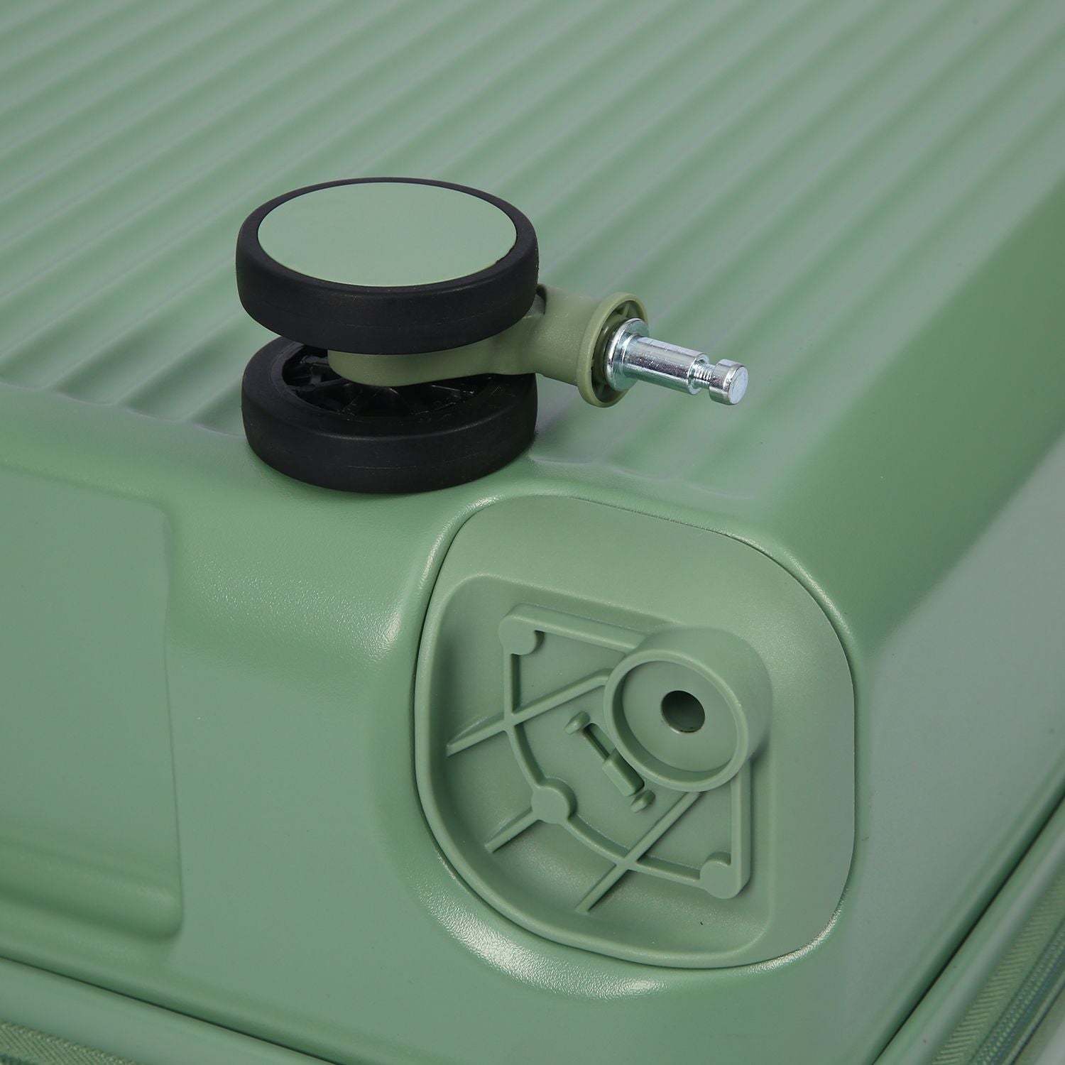 Crossing Vive Polycarbonate Expandable Carry On Luggage T20 - Sage Green