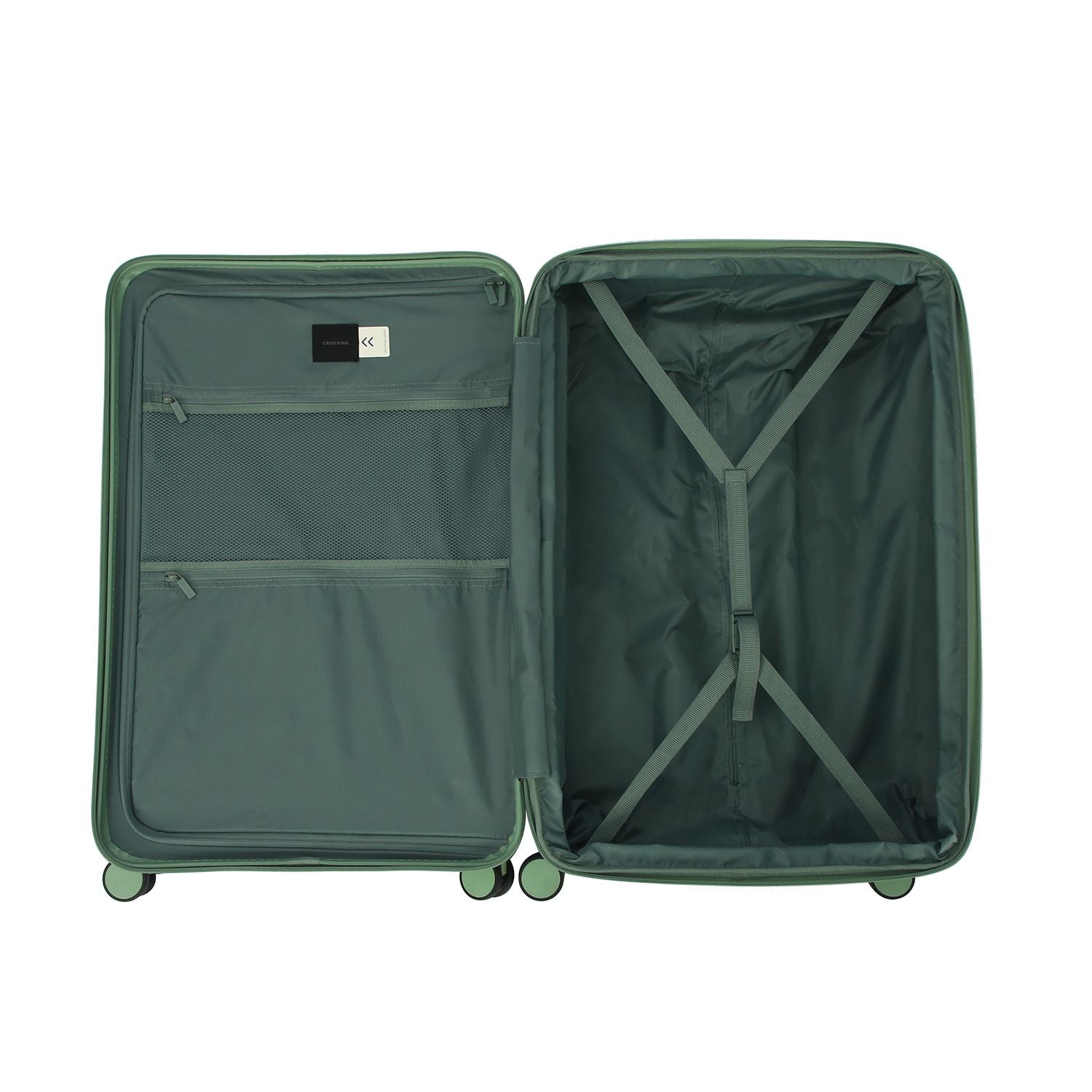 Crossing Vive Polycarbonate Expandable Large Luggage T30 - Sage Green