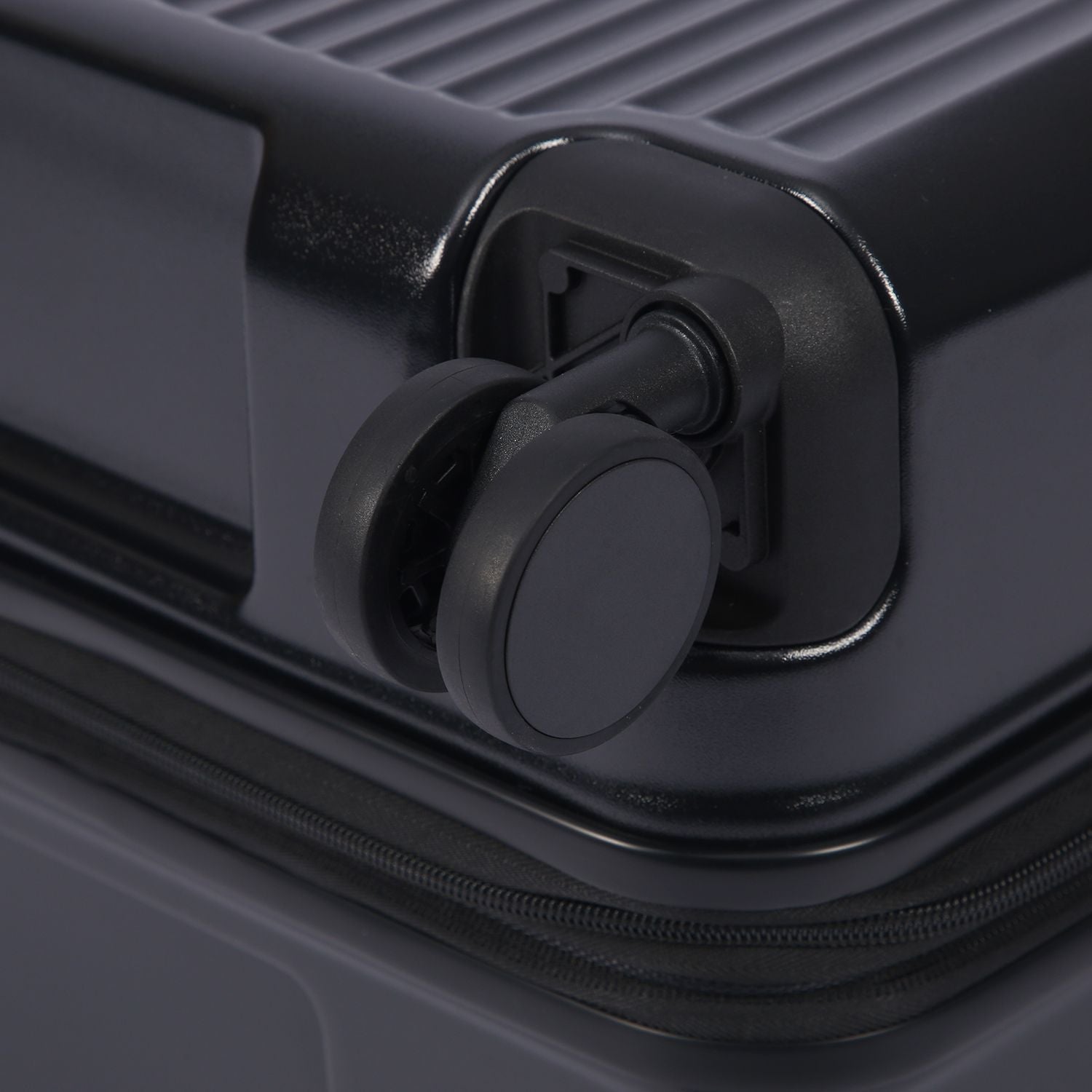 Crossing Vive Polycarbonate Expandable Medium Luggage T25 - Black