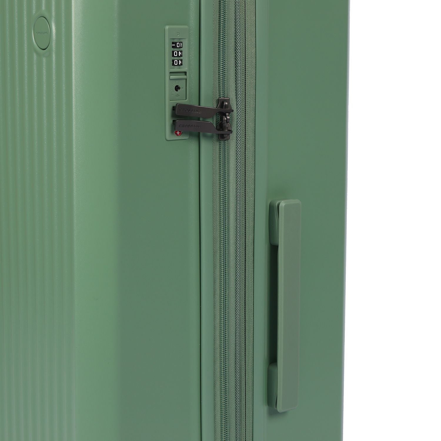 Crossing Vive Polycarbonate Expandable Medium Luggage T25 - Sage Green