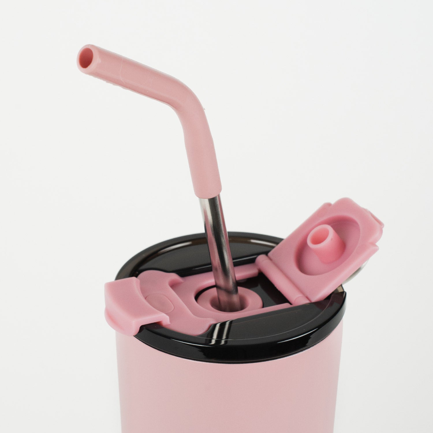 Crossing Volt Insulated Stainless Steel Straw Tumbler 710ML - Dusty Rose