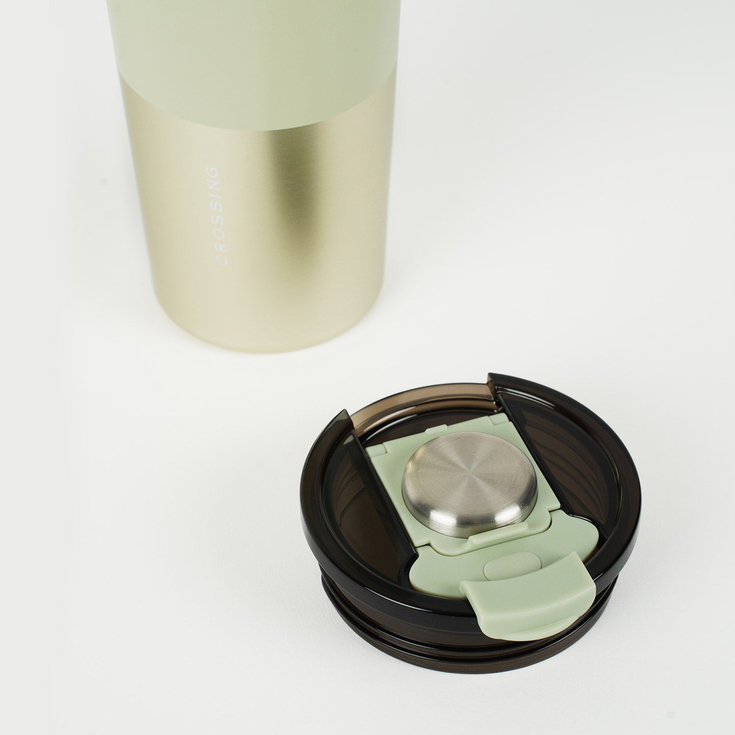 Crossing Volt Insulated Stainless Steel Straw Tumbler 710ML - Pistachio