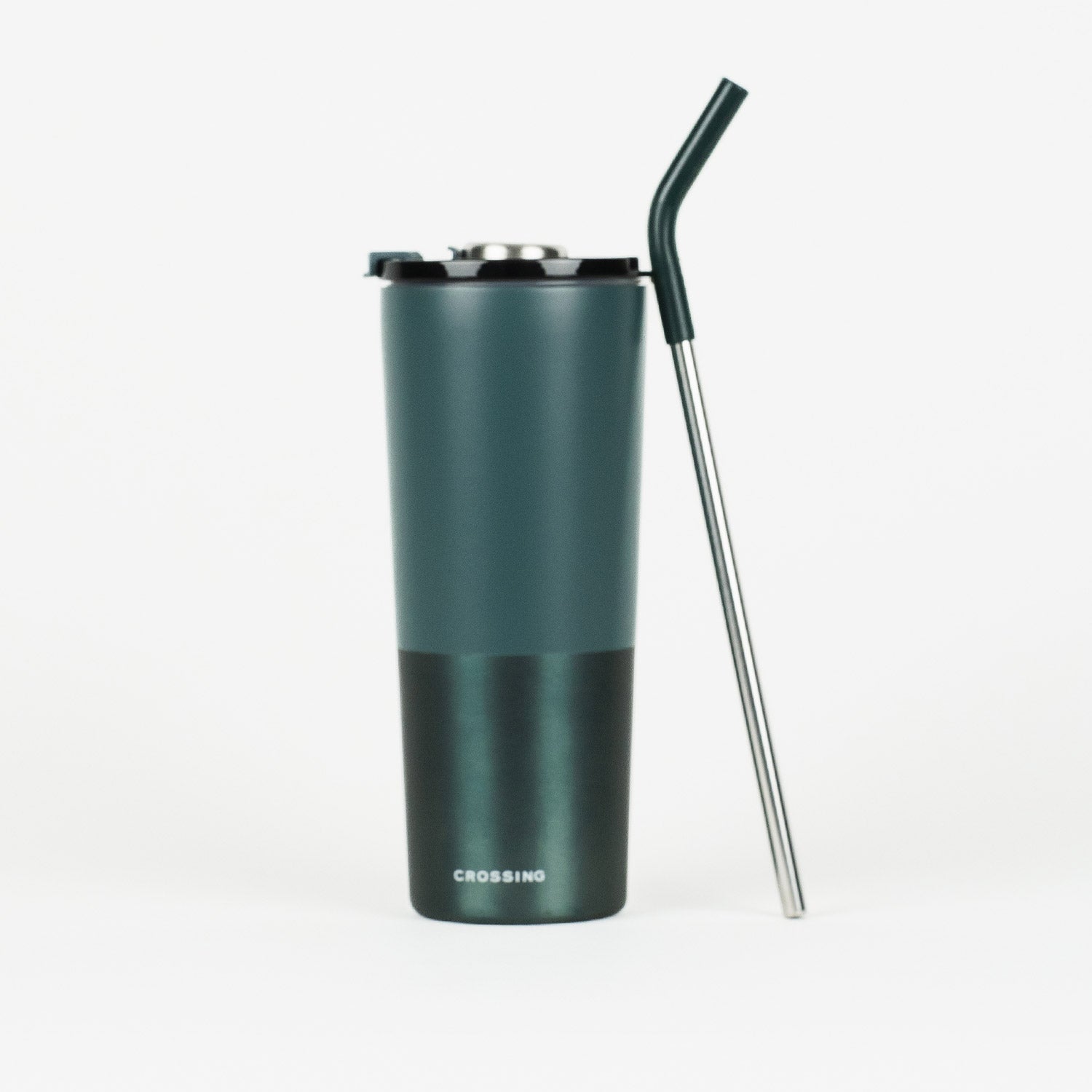 Crossing Volt Insulated Stainless Steel Straw Tumbler 710ML - Squash