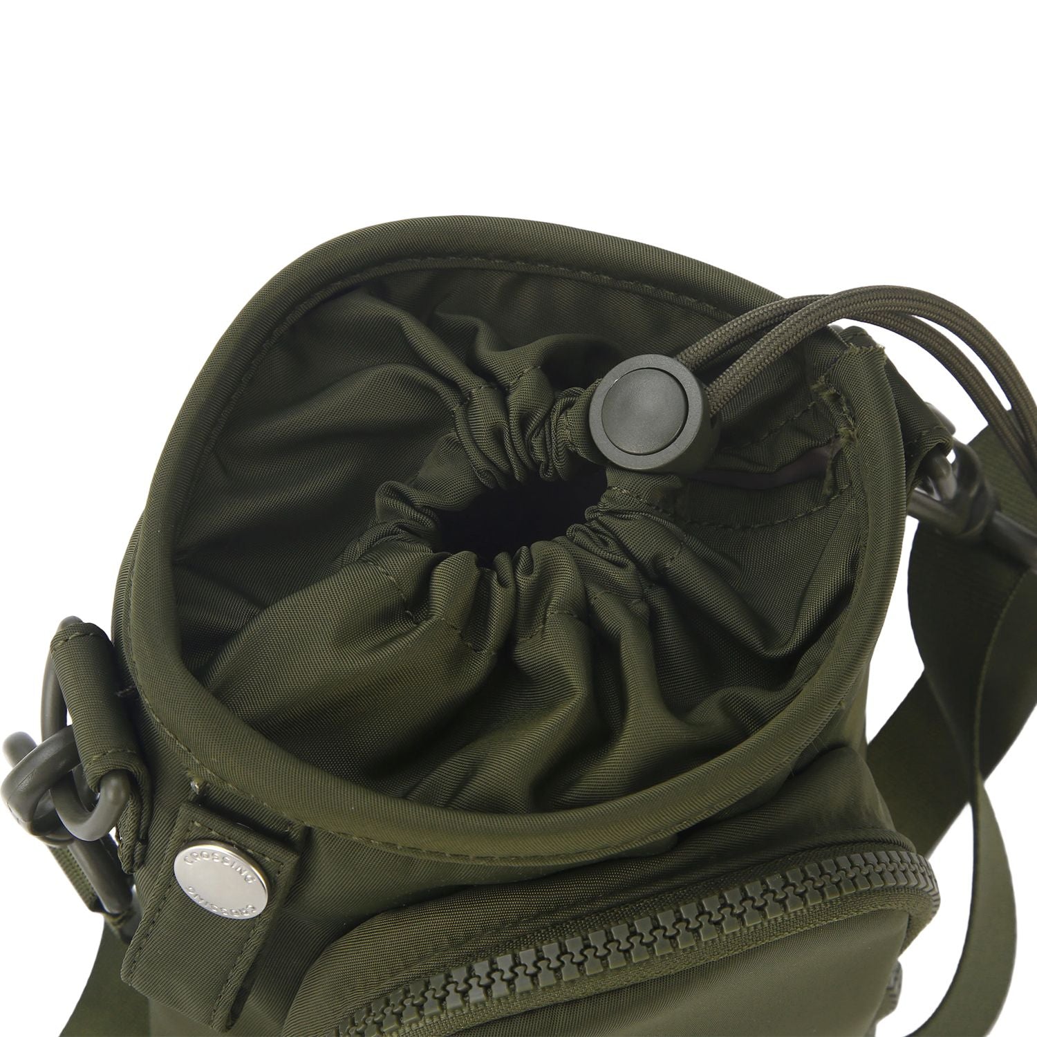 Crossing Water Bottle Crossbody Bag With Front Pocket 2L V2 - Olive Green