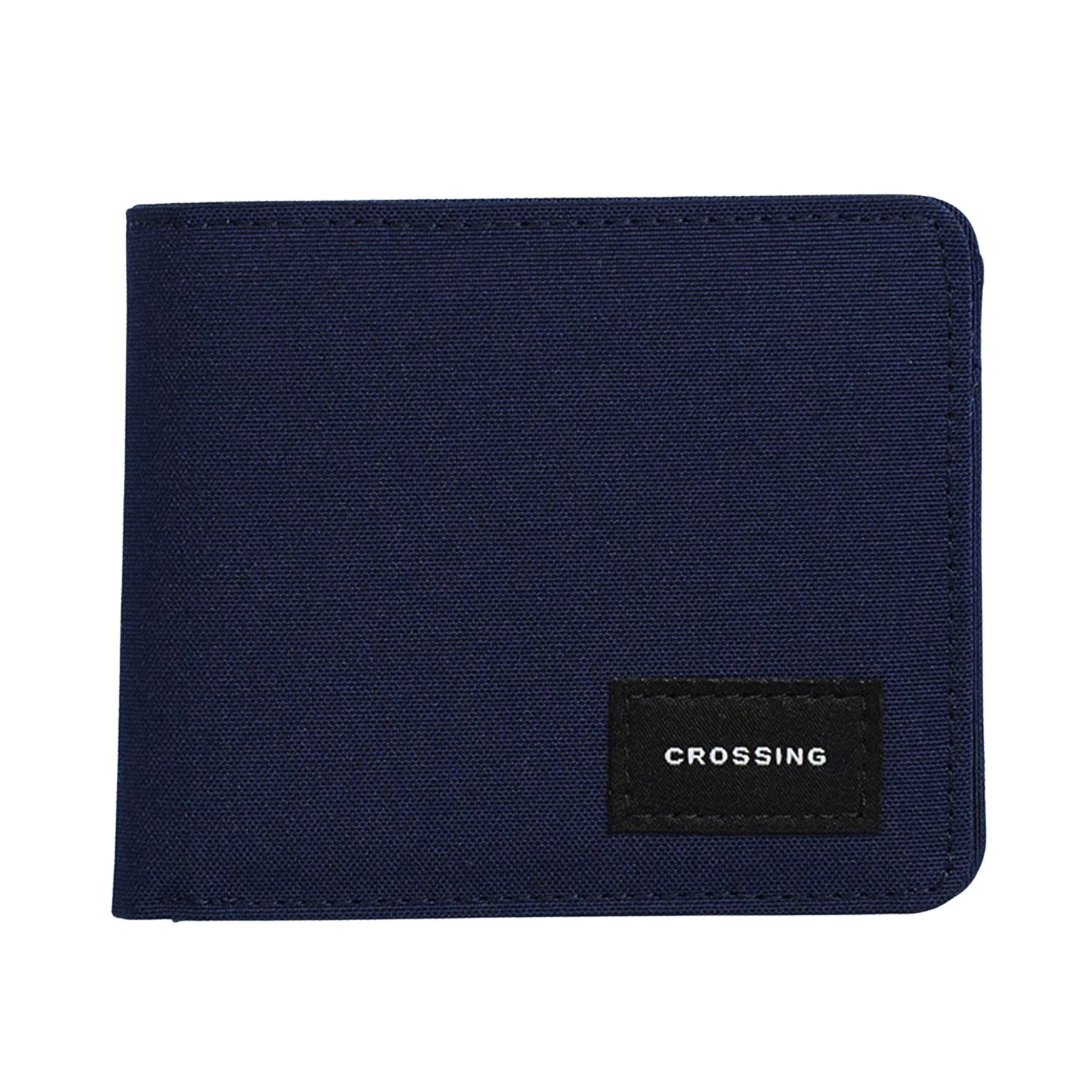 Crossing Bifold Wallet with Coin Pocket RFID - Navy