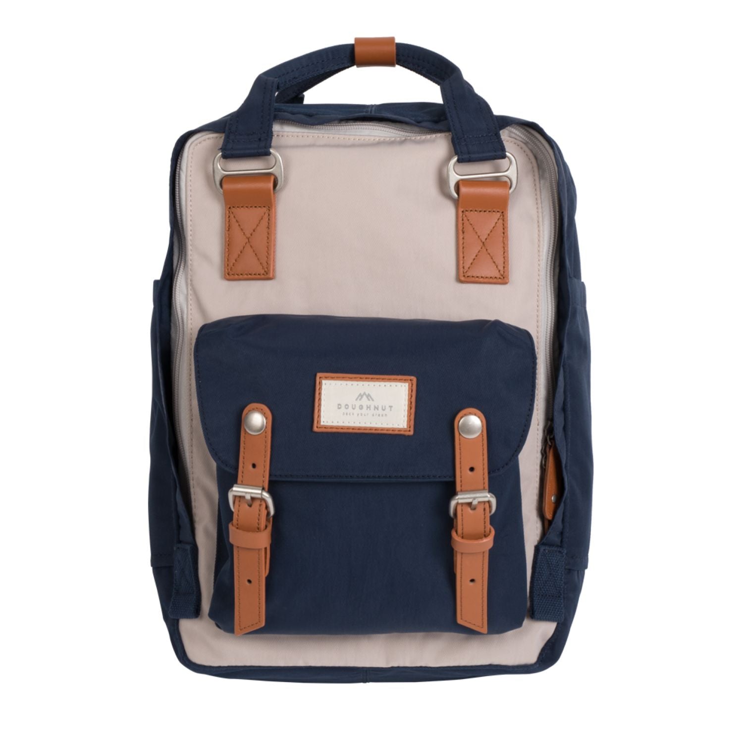 Doughnut Macaroon - Ivory X Navy