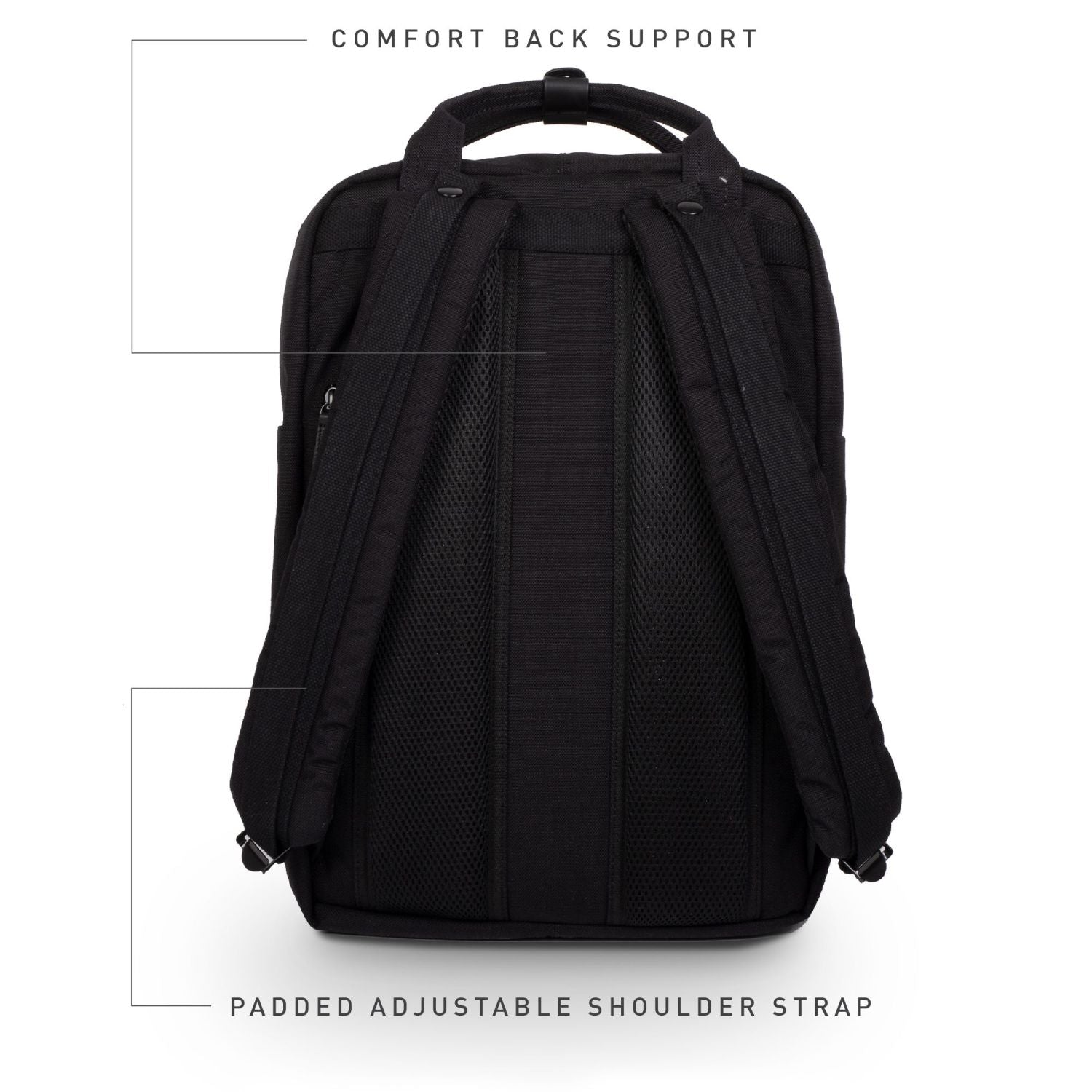 Doughnut Macaroon Large Cordura Black Series Backpack - Black