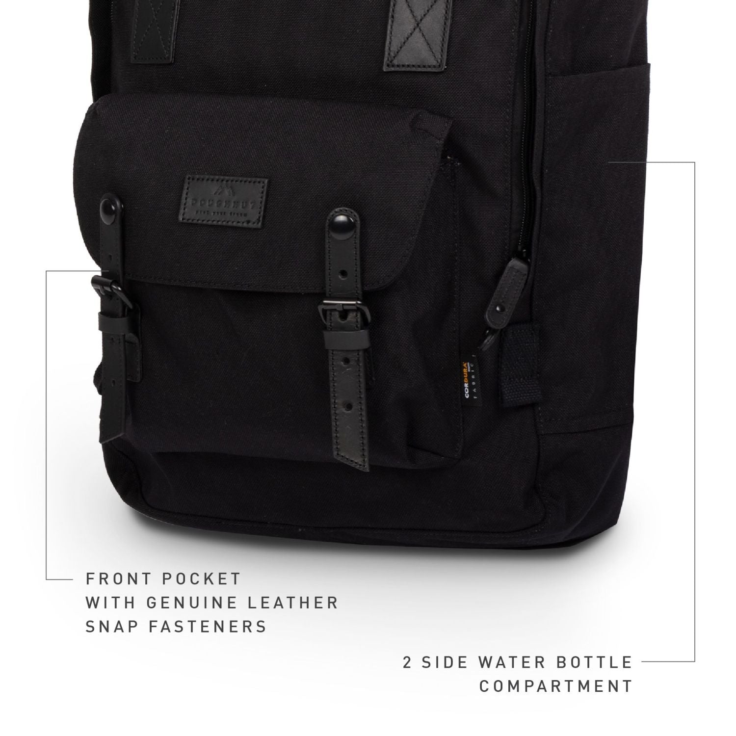 Doughnut Macaroon Large Cordura Black Series Backpack - Black