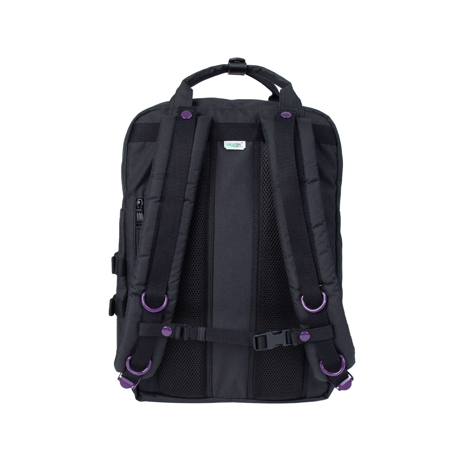 Doughnut Macaroon Large Happy Camper Series Backpack - Black