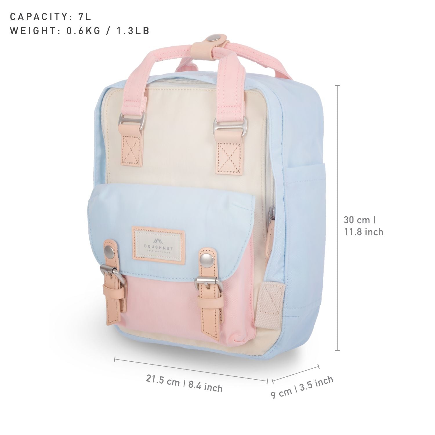 Doughnut Macaroon Mini - Cream X Iceberg X Sakura