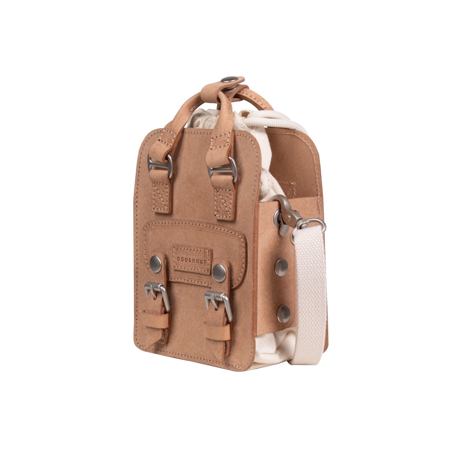 Doughnut Macaroon Tiny Bucket Organic Cotton Series - Beige