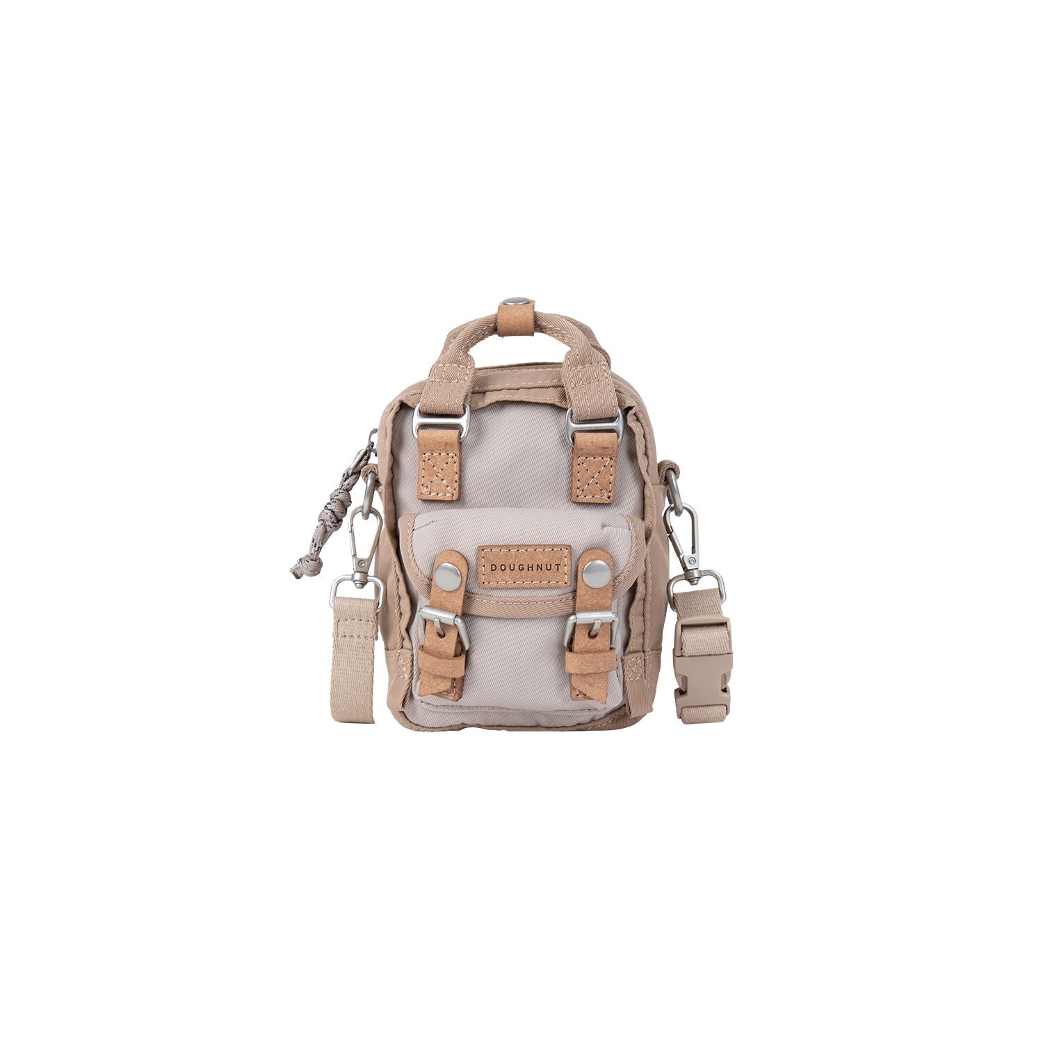 Doughnut Macaroon Tiny Happy Camper Series Crossbody -  Ivory