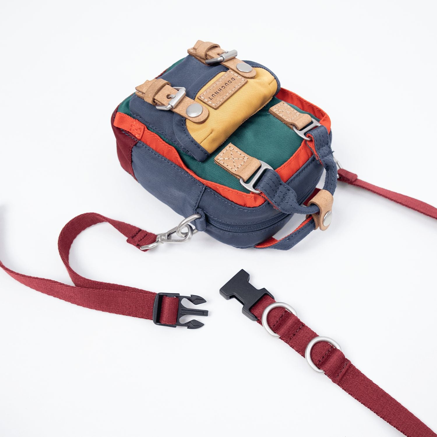 Doughnut Macaroon Tiny Happy Camper Series Crossbody -  Lake