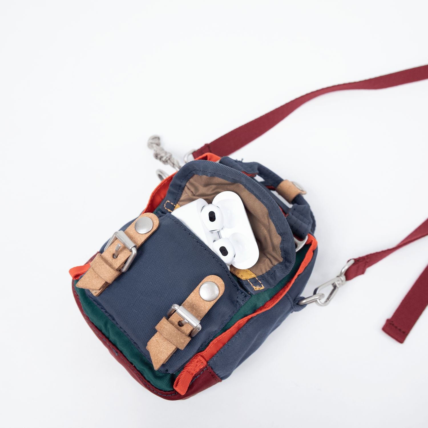Doughnut Macaroon Tiny Happy Camper Series Crossbody -  Lake