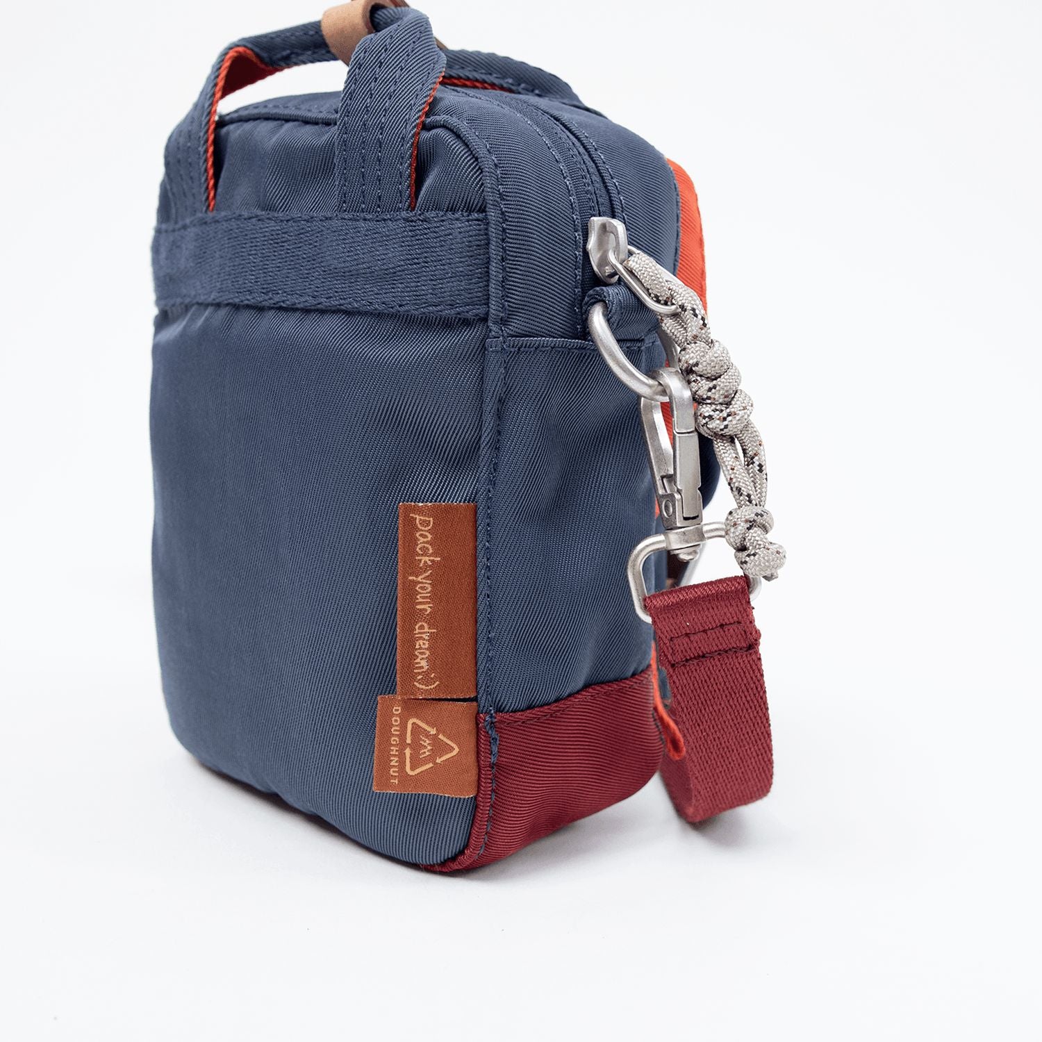 Doughnut Macaroon Tiny Happy Camper Series Crossbody -  Lake