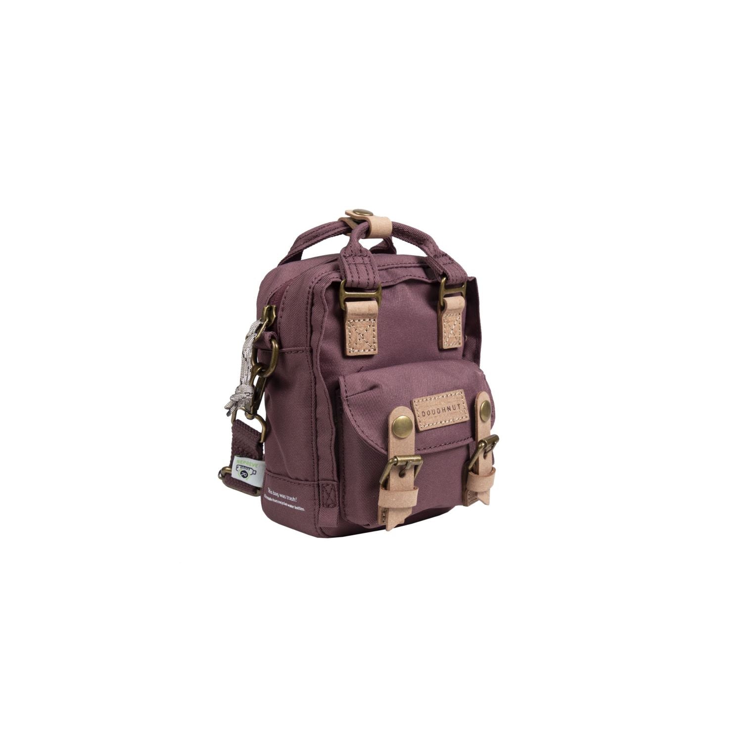 Doughnut Macaroon Tiny Reborn Series Crossbody - Plum