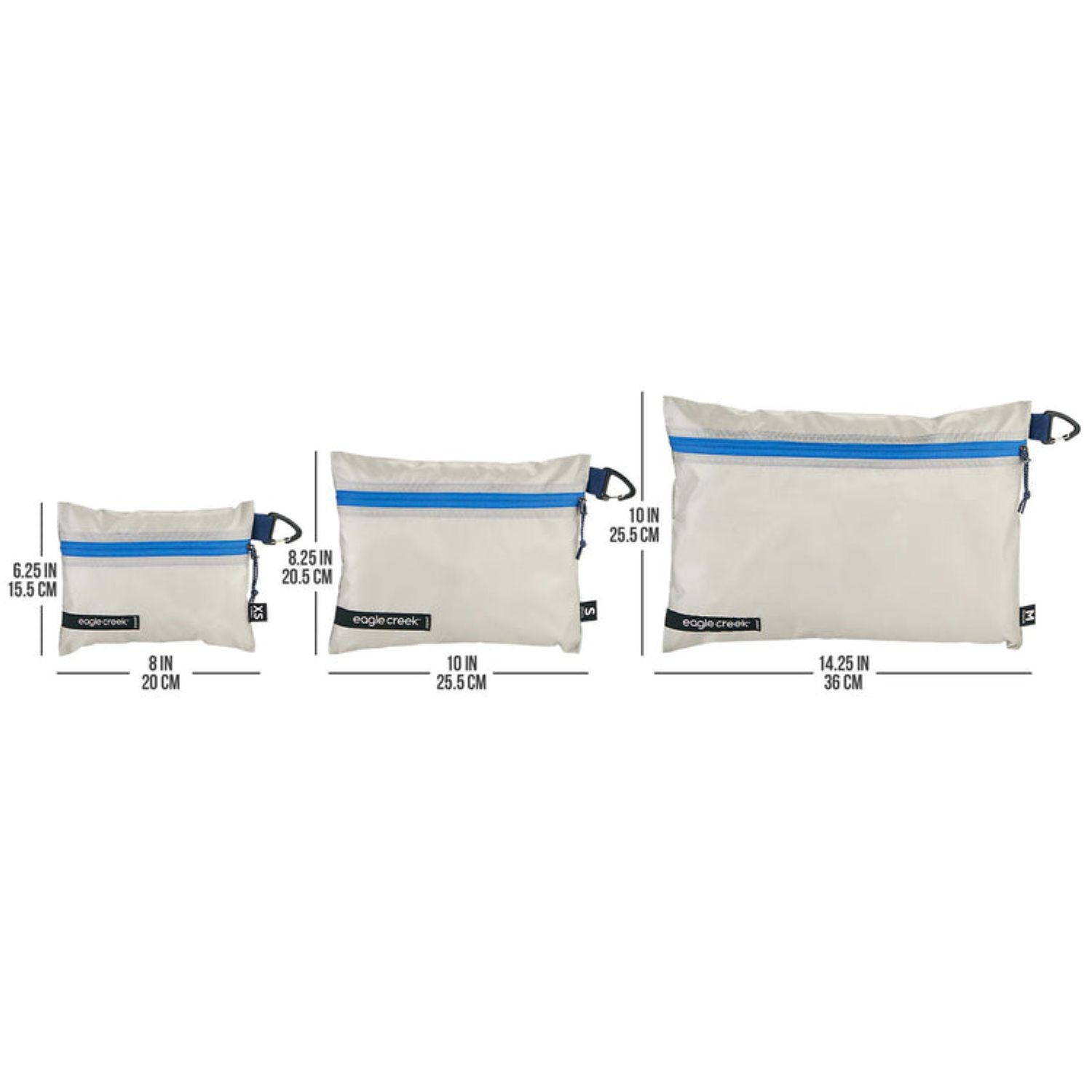 Eagle Creek Pack-It Isolate Sac Set Xs/S/M (Az Blue/Grey)