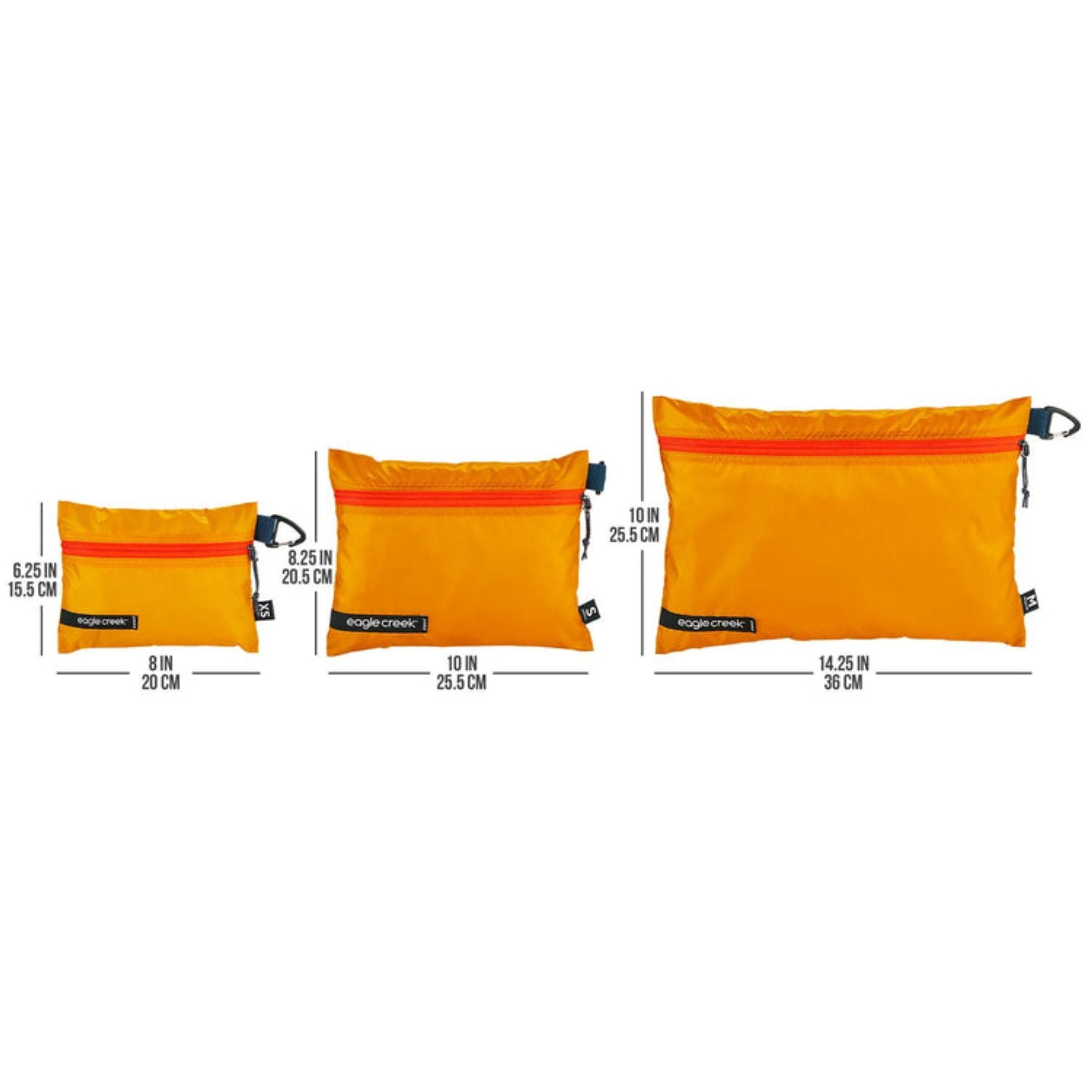 Eagle Creek Pack-It Isolate Sac Set Xs/S/M (Sahara Yellow)
