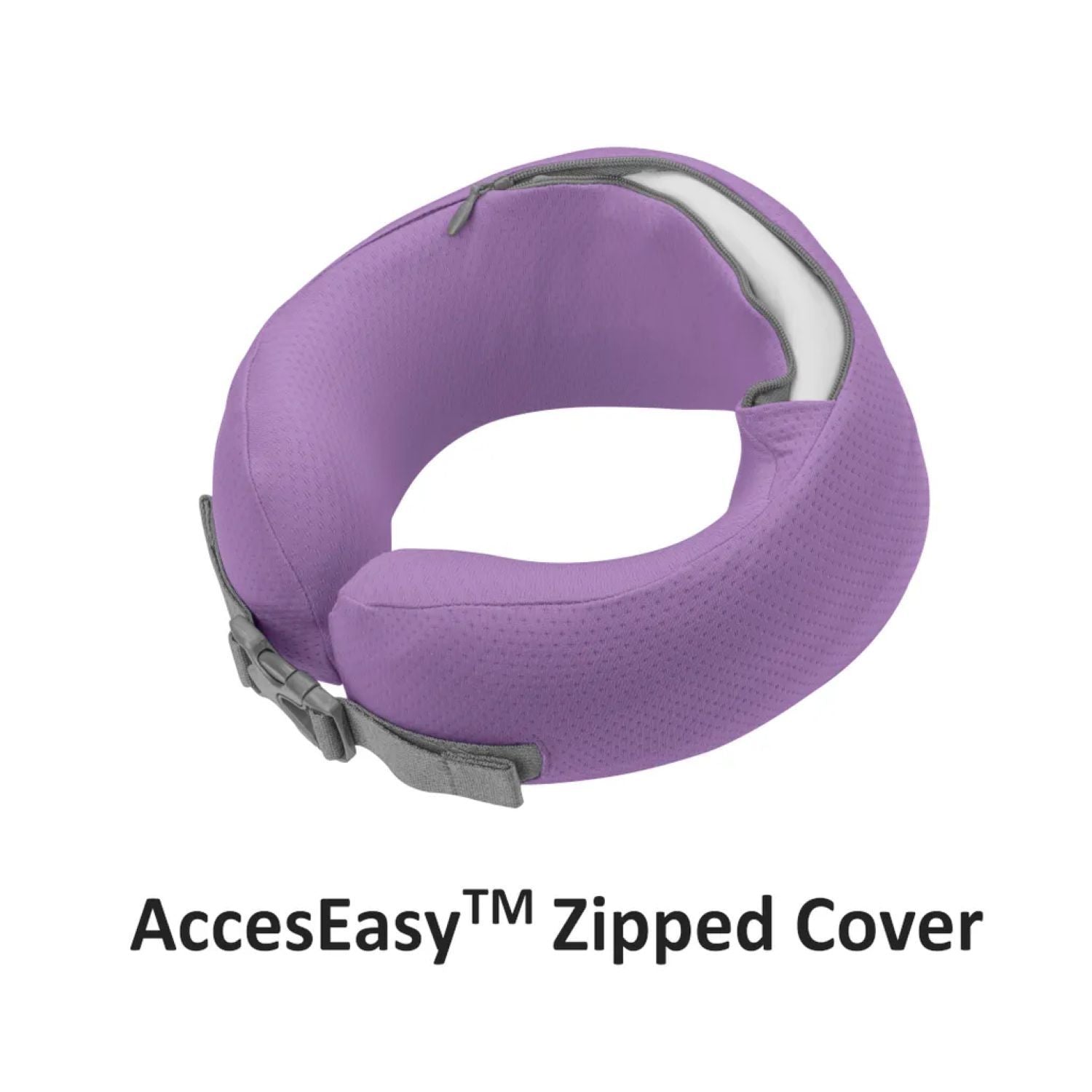Easynap Foldable Pocket Travel Neck Pillow With Pouch Medium - Lavender (Purple)