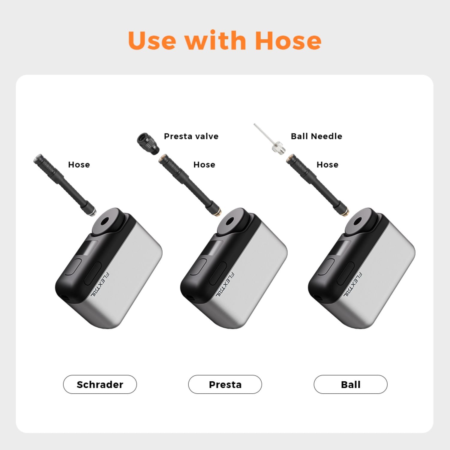 Flextail Tiny Pump Pro-120 PSI High Pressure With Led Display  - Dark Grey