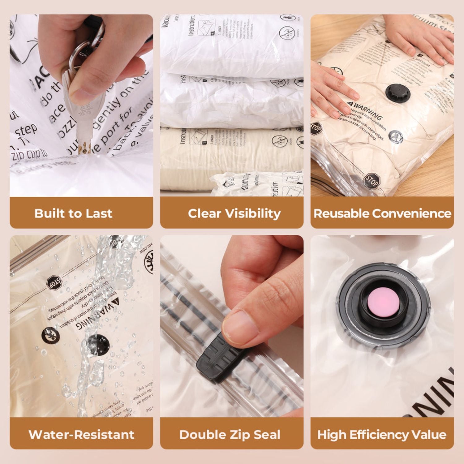 Flextail Vacuum Storage Bag (4 Pack) - Small