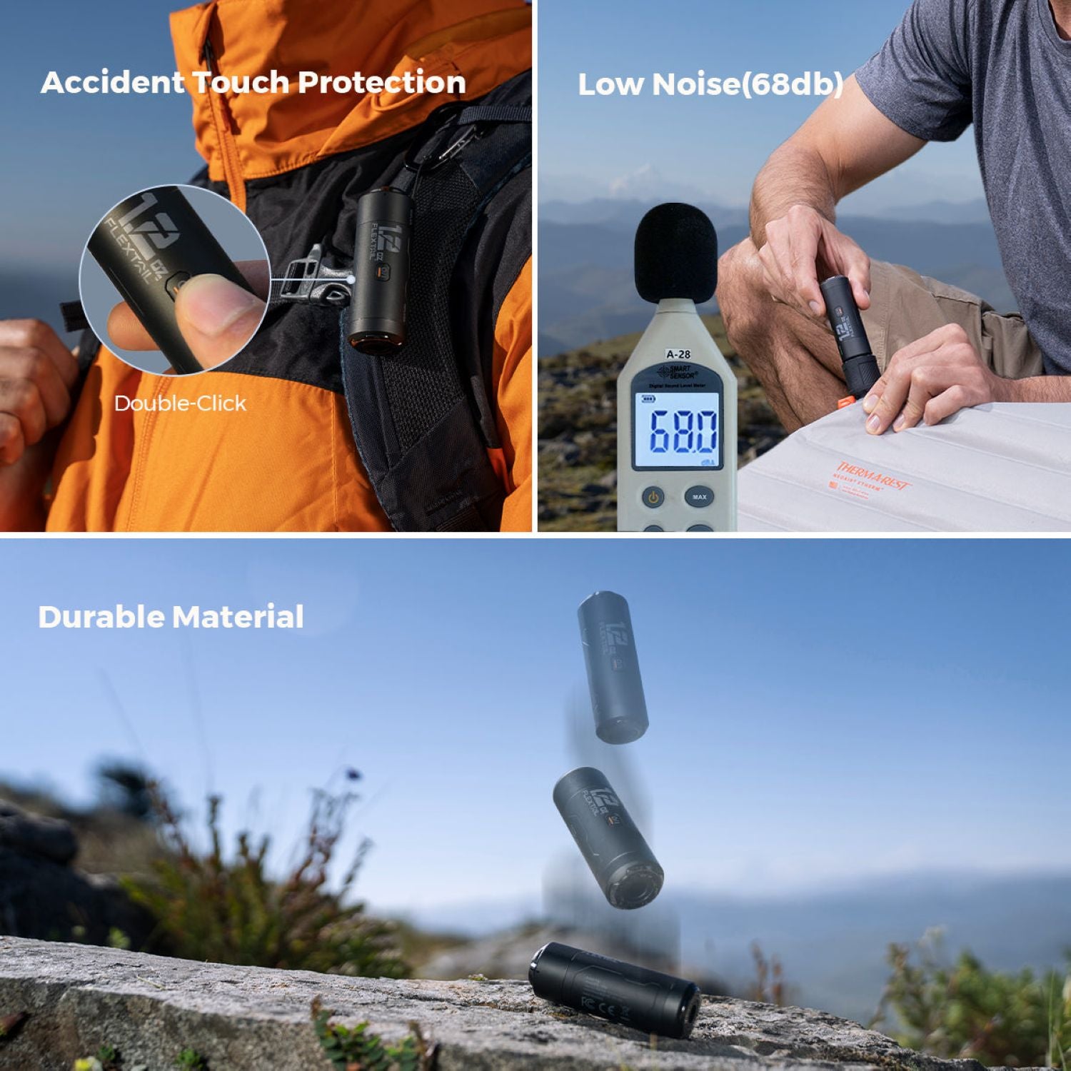 Flextail Zero Portable Travel Vacuum Pump - Black