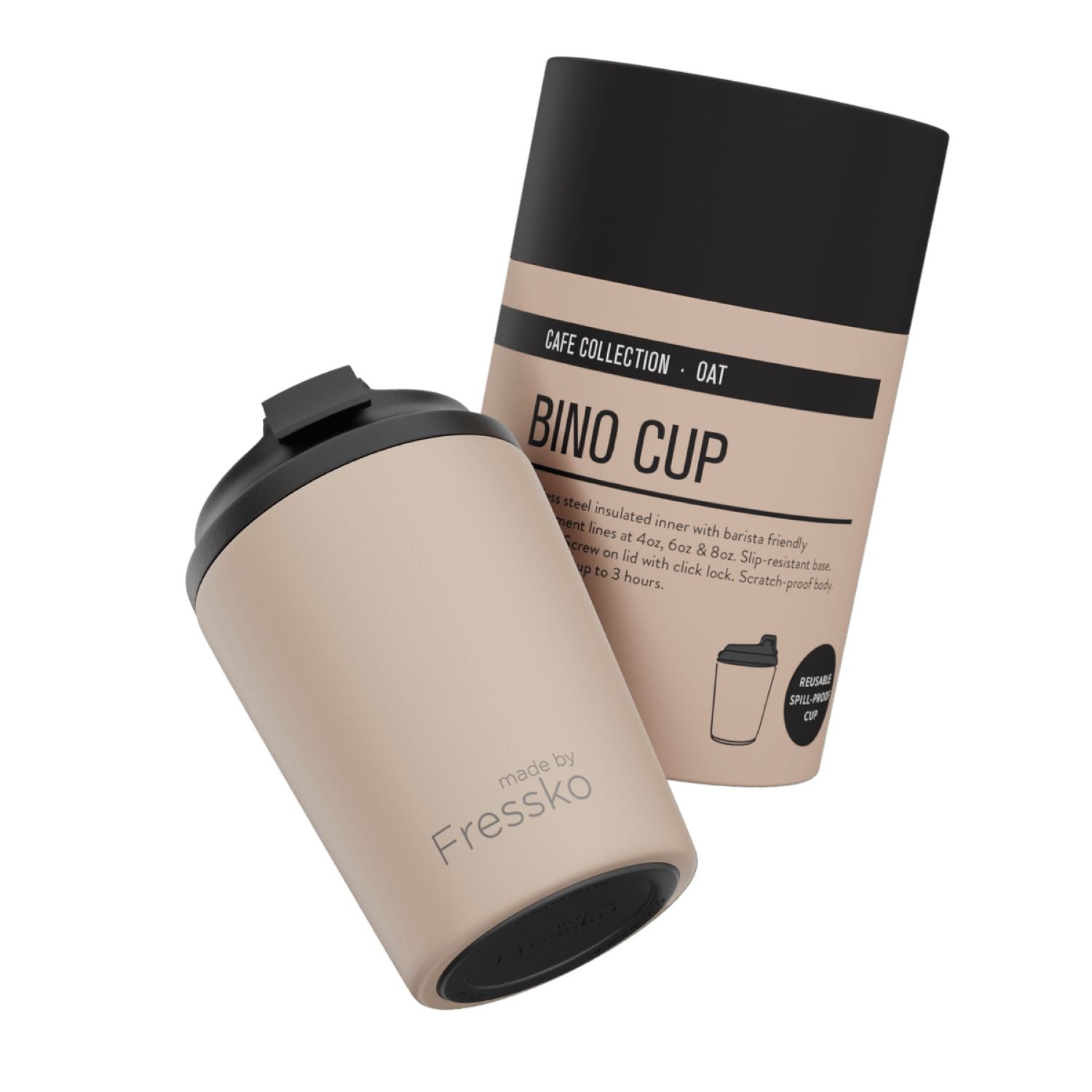 Made By Fressko Bino 8oz Insulated Stainless Steel Cup - Oat