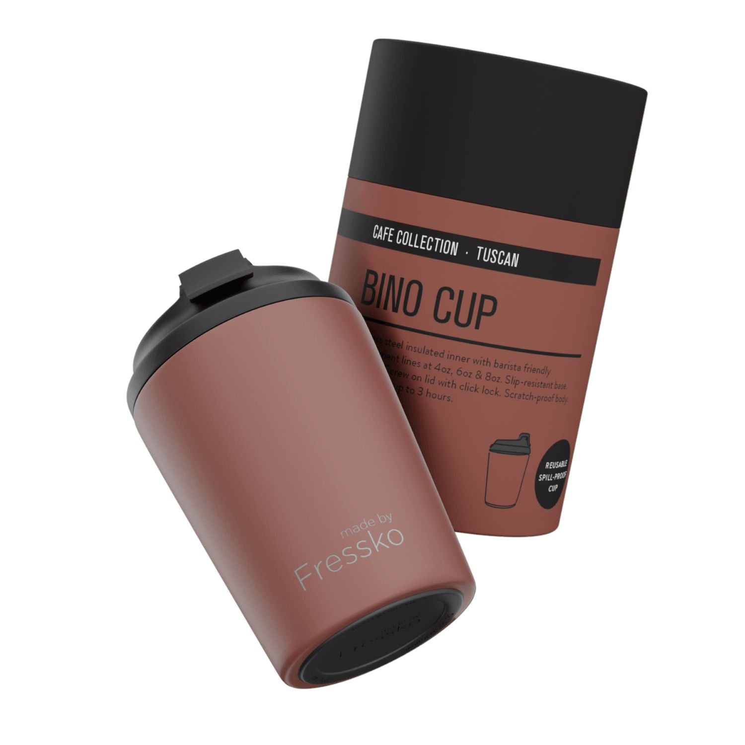 Made By Fressko Bino 8oz Insulated Stainless Steel Cup - Tuscan