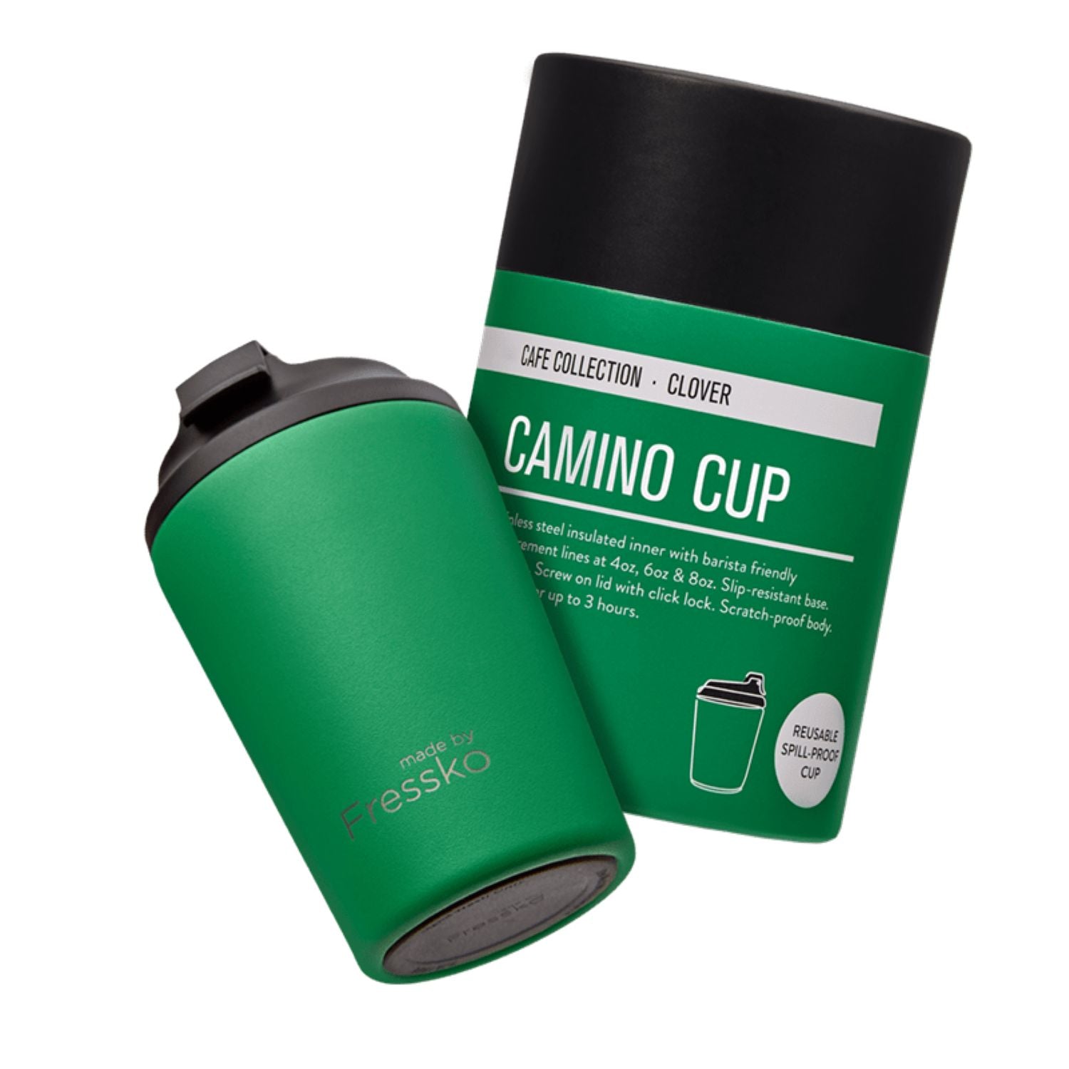 Made By Fressko Camino 12oz Insulated Stainless Steel Cup - Clover