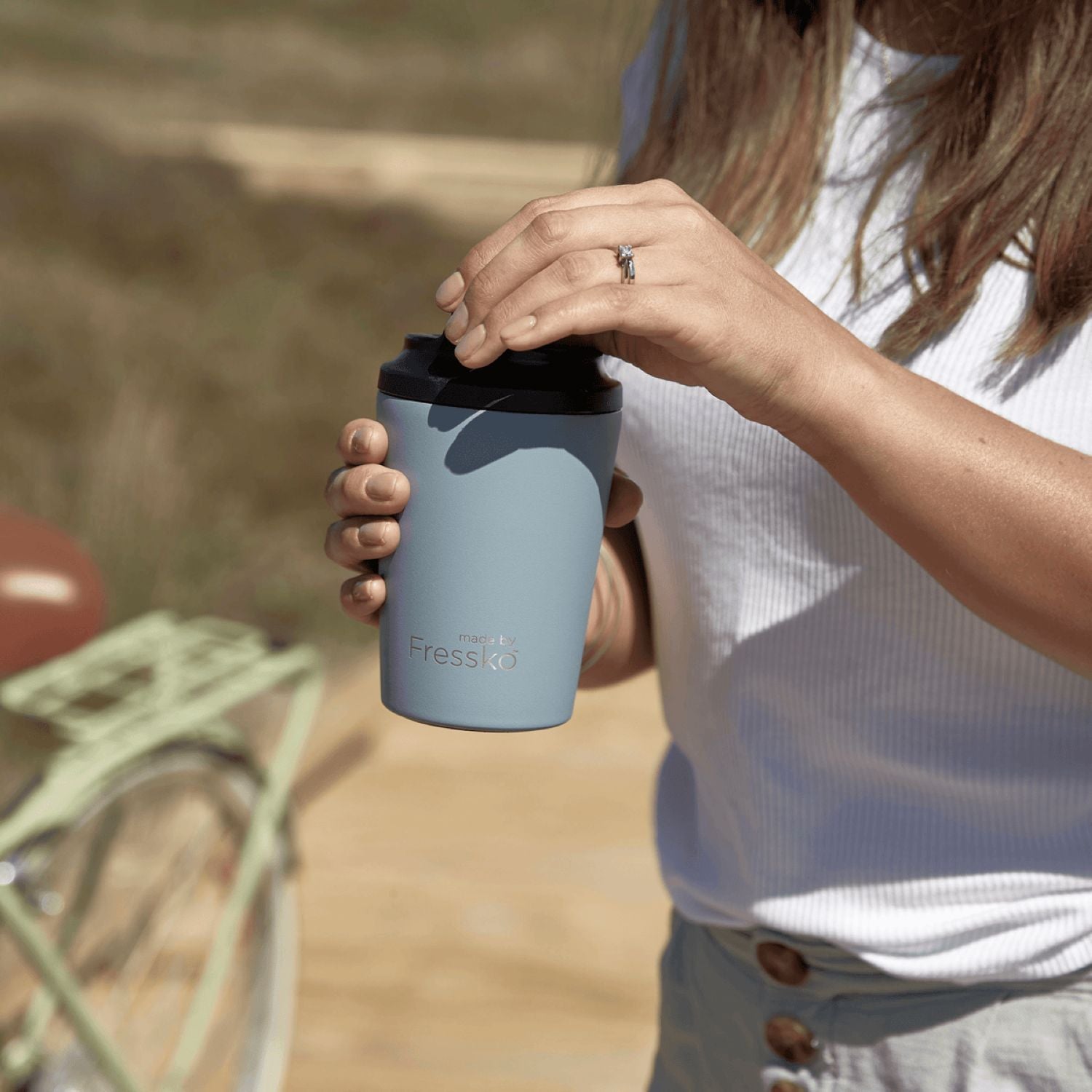 Made By Fressko Camino 12oz Insulated Stainless Steel Cup - River