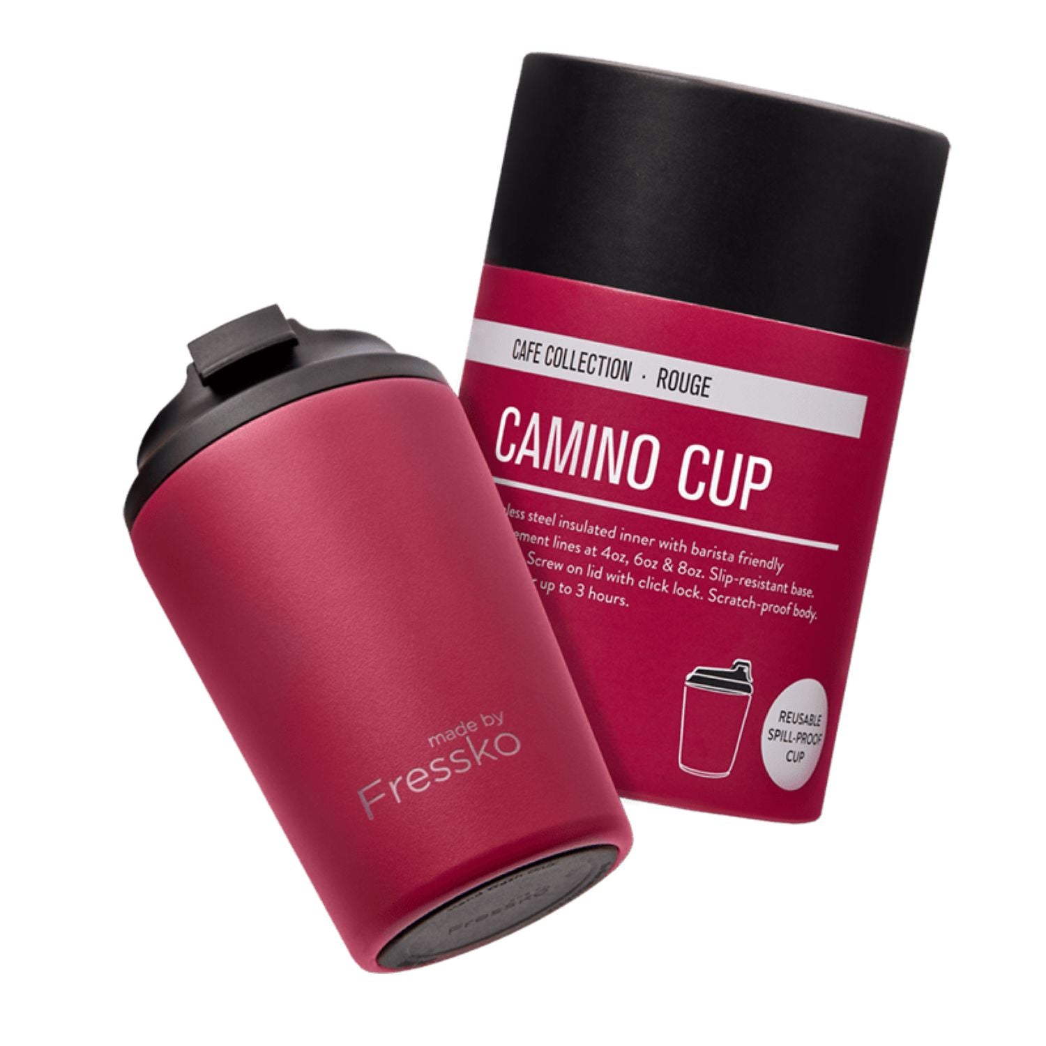 Made By Fressko Camino 12oz Insulated Stainless Steel Cup - Rouge