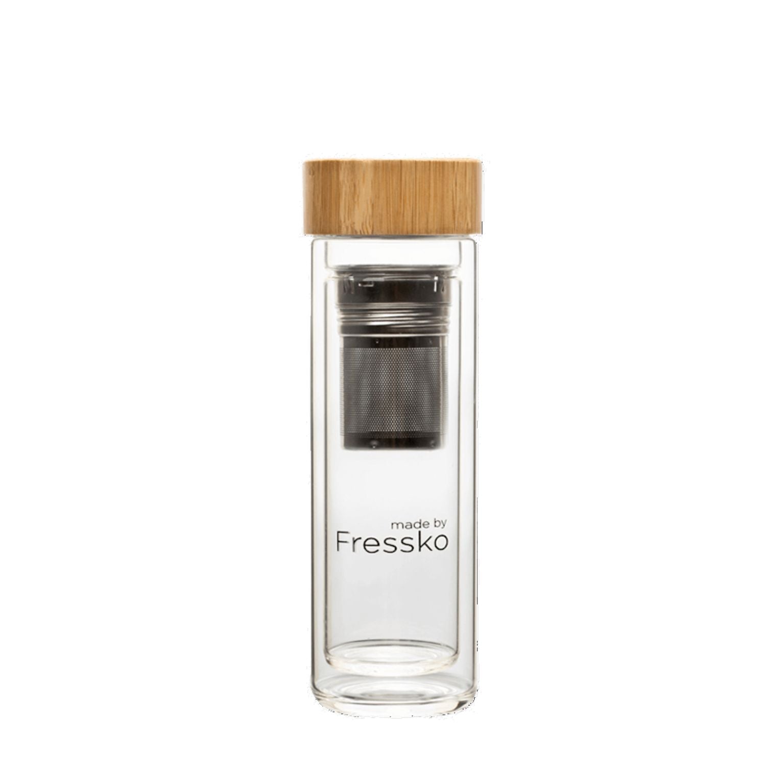 Made By Fressko Tour 13oz Infuser Glass Flask - Clear