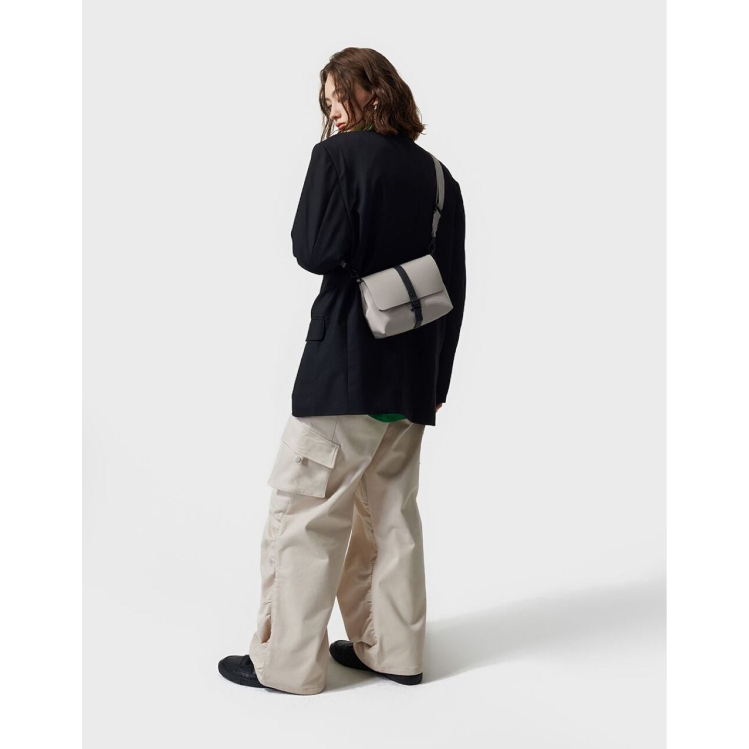 Gaston Luga Splash Crossbody Bag - Taupe