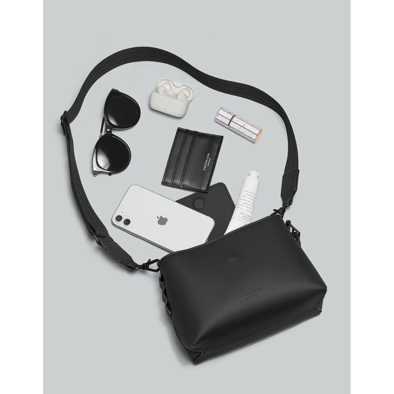 Gaston Luga Splashini Crossbody - Black