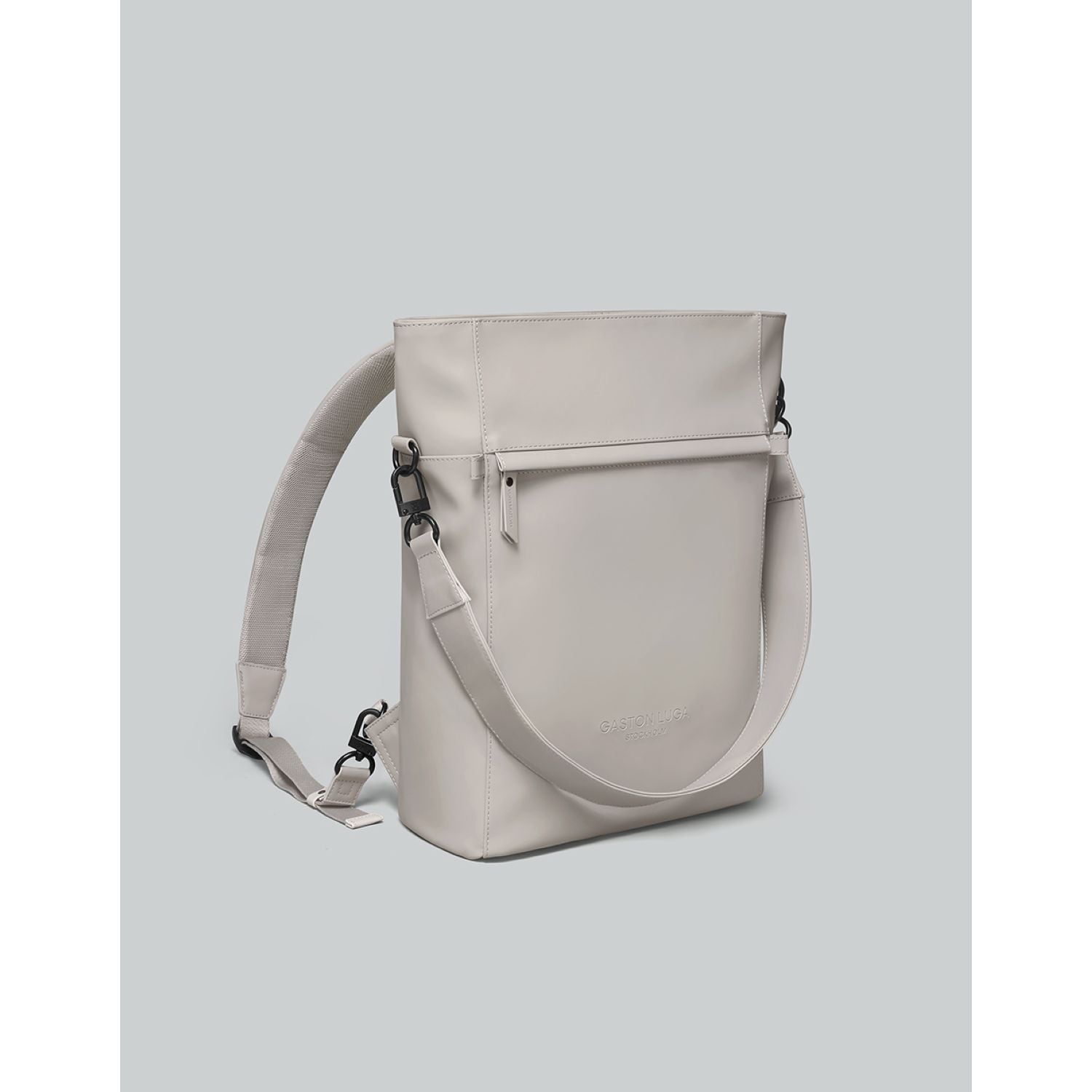 Gaston Luga Tate 2 Way Backpack/Shoulder Bag - Taupe