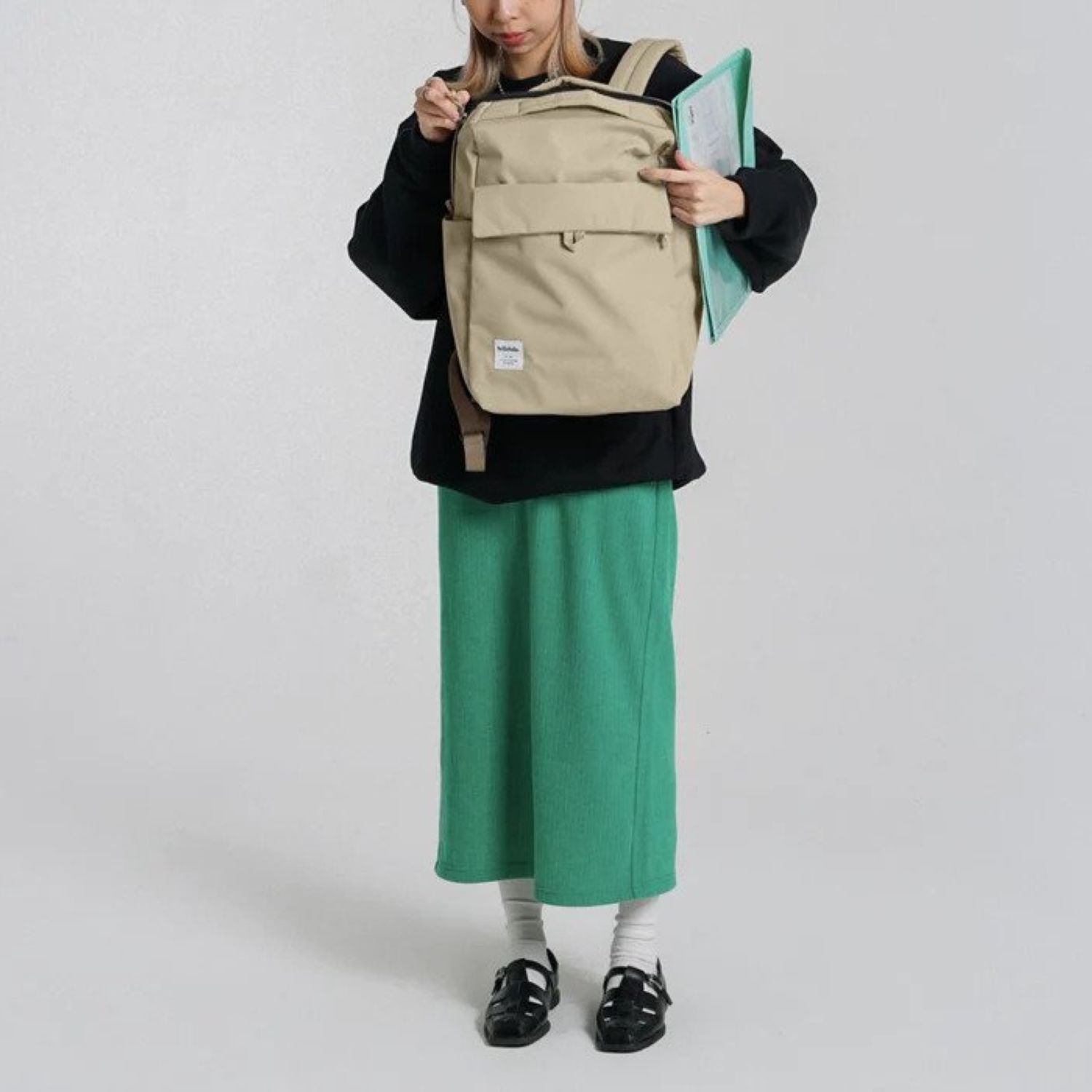 Hellolulu Carter Backpack Recycled (Fog Khaki)