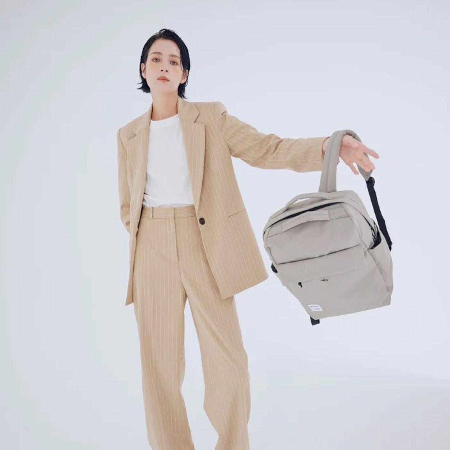 Hellolulu Carter Backpack Recycled (Soft Gray)