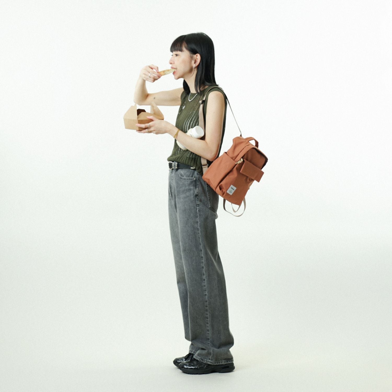 Hellolulu Carter Jr. Mini Daypack Recycled (Russet Brown)