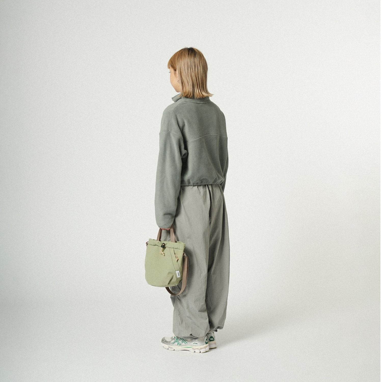 Hellolulu Chico 2 Sided Shoulder (S) (Fog Green)