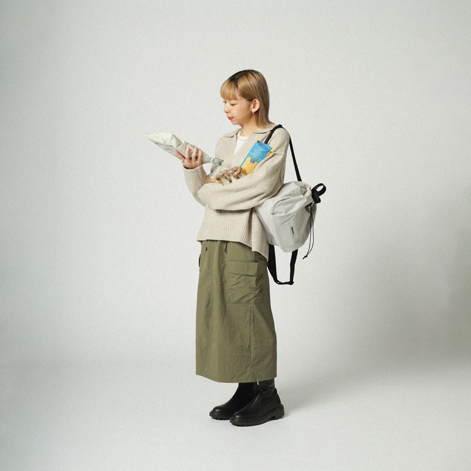 Hellolulu Emma Mini Everyday Totepack Recycled (Cloudy Gray)