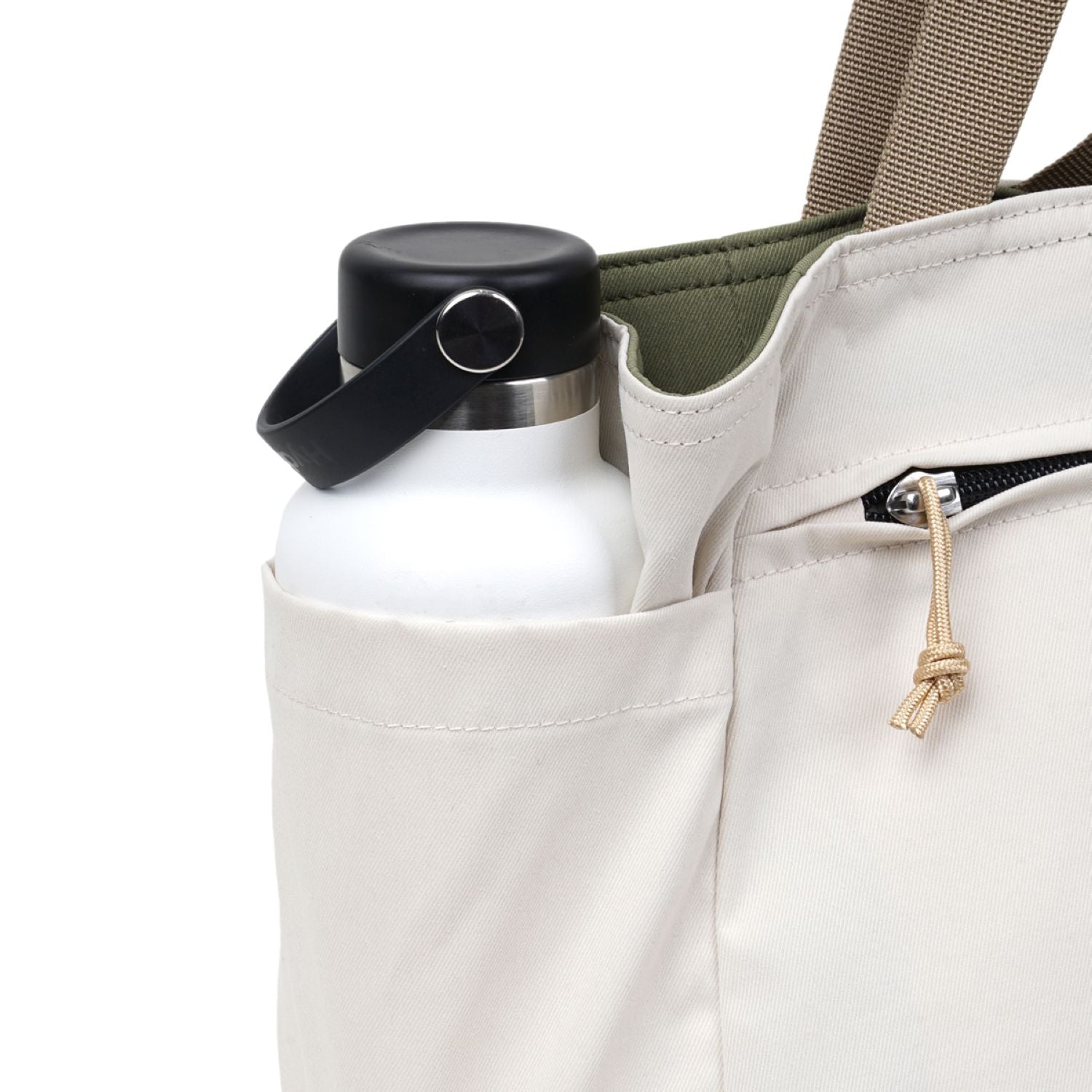 Hellolulu Jake Double Sided 2 Way Tote Recycled (Bright Olive/Linen)