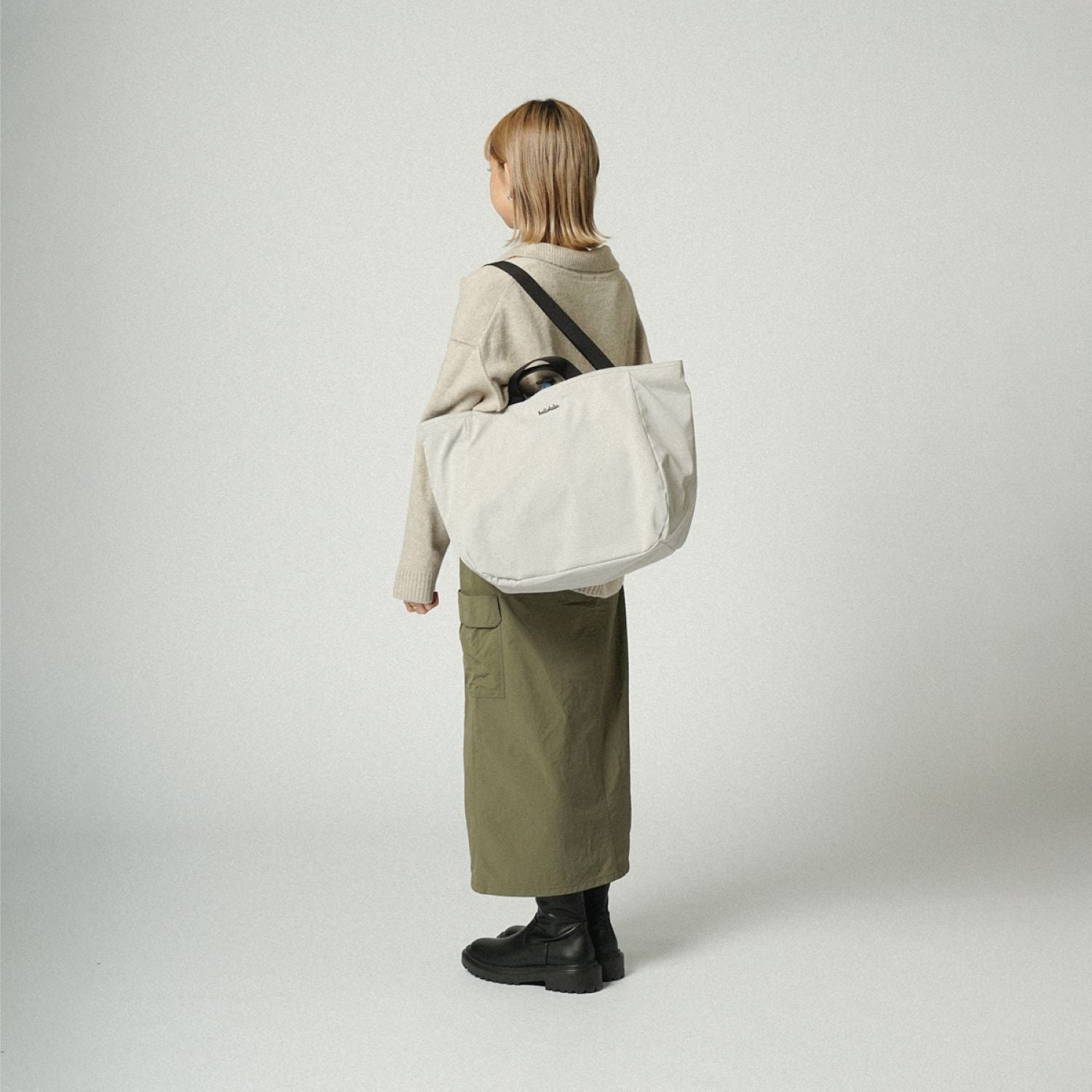 Hellolulu Jake Double Sided 2 Way Tote Recycled (Cloudy Gray/Classic Blue)