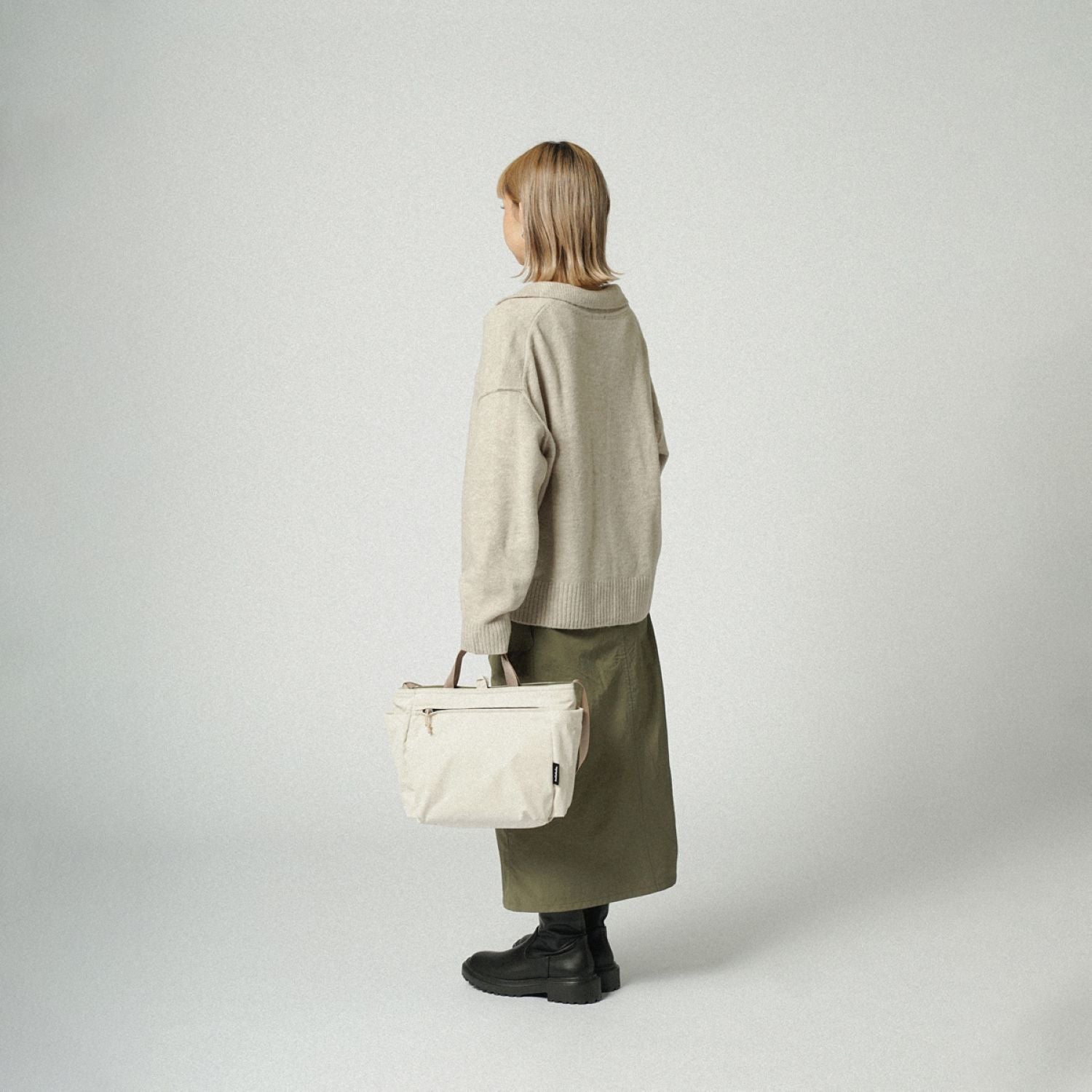 Hellolulu Jolie Double Sided 2 Way Shoulder Bag Recycled (Bright Olive/Linen)