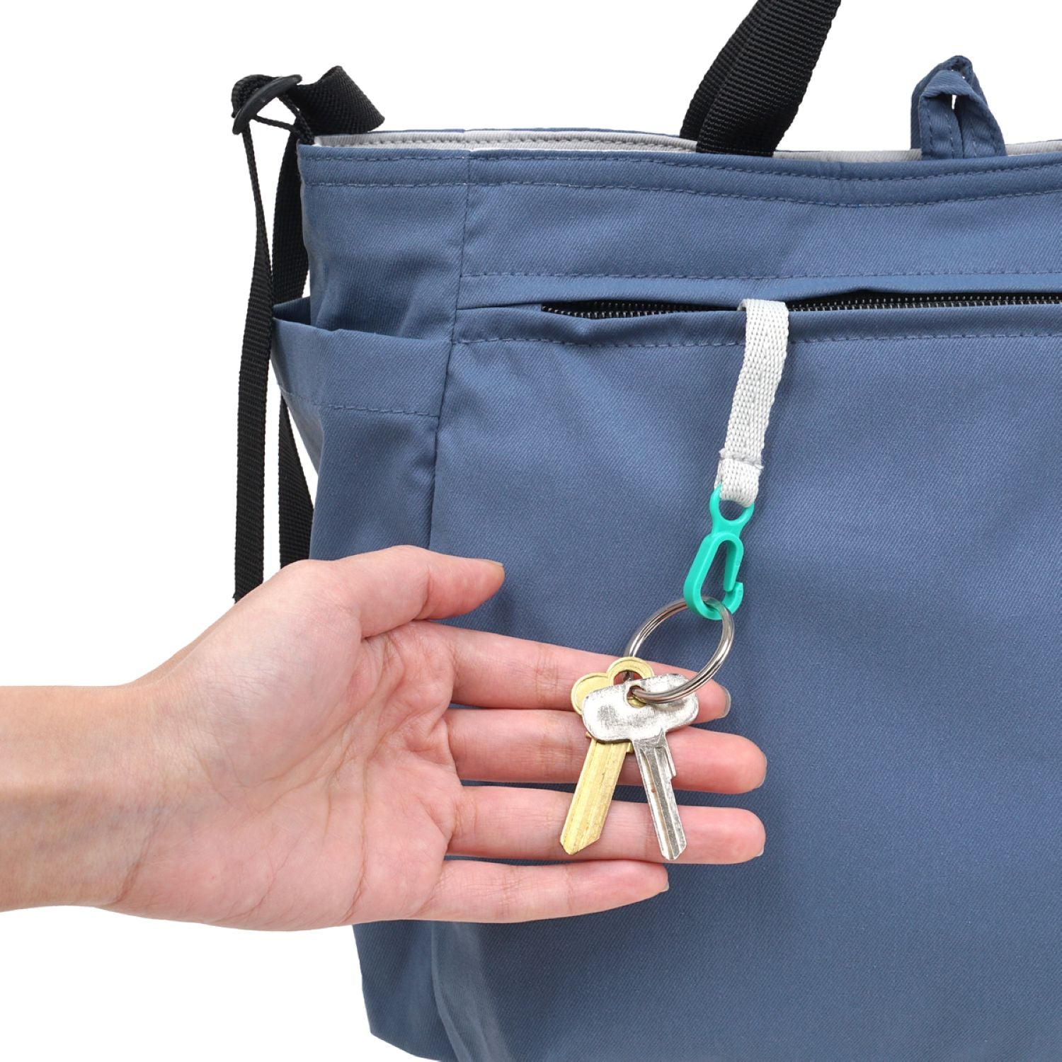 Hellolulu Jolie Double Sided 2 Way Shoulder Bag Recycled (Cloudy Gray/Classic Blue)